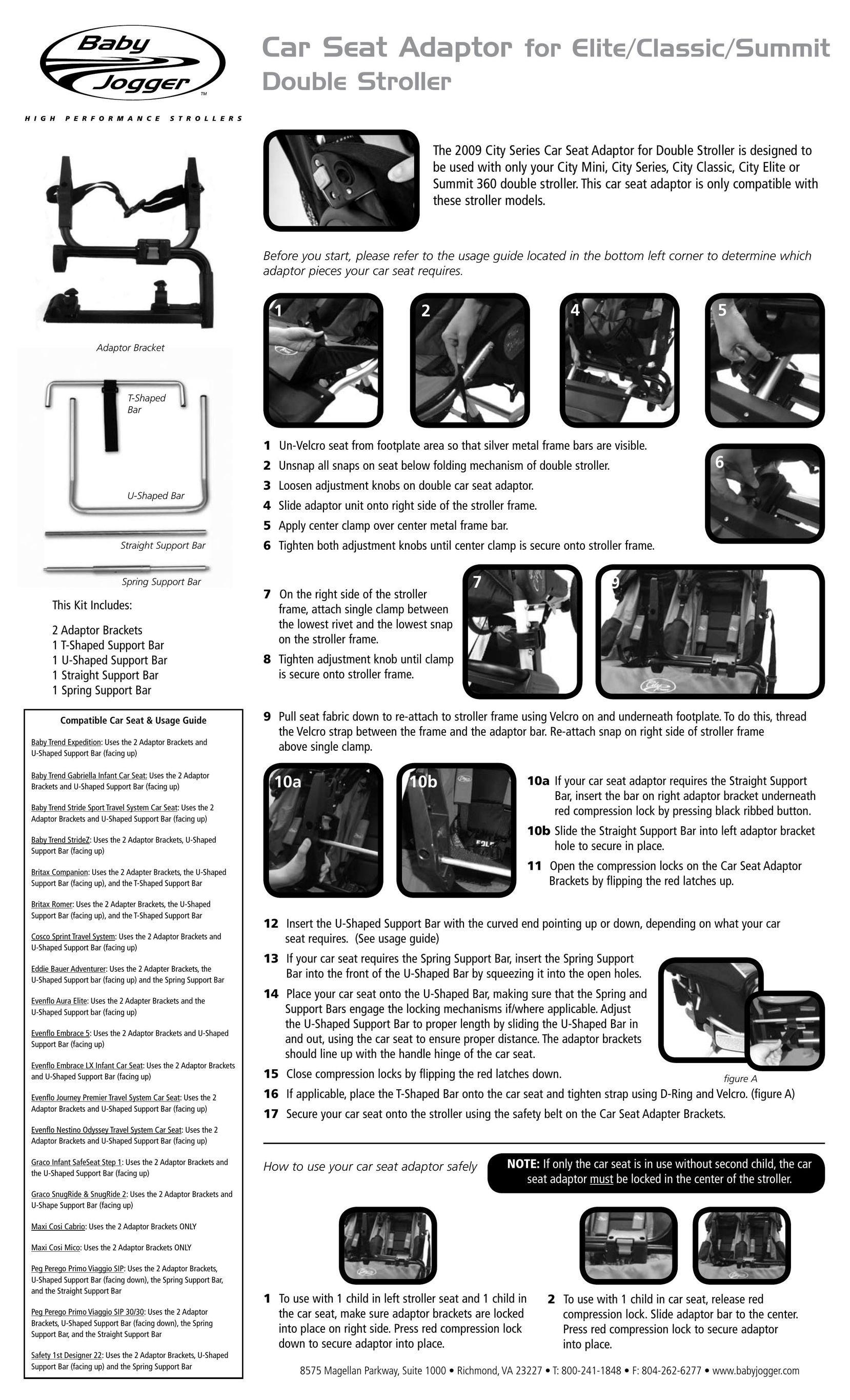 Baby Jogger Car Seat Car Seat User Manual