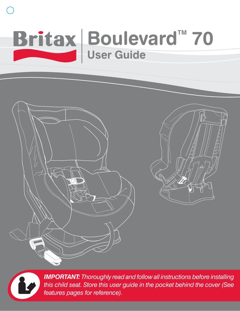 Britax 70 Car Seat User Manual