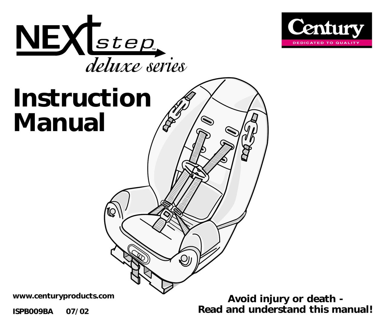 Century ISPB009BA Car Seat User Manual