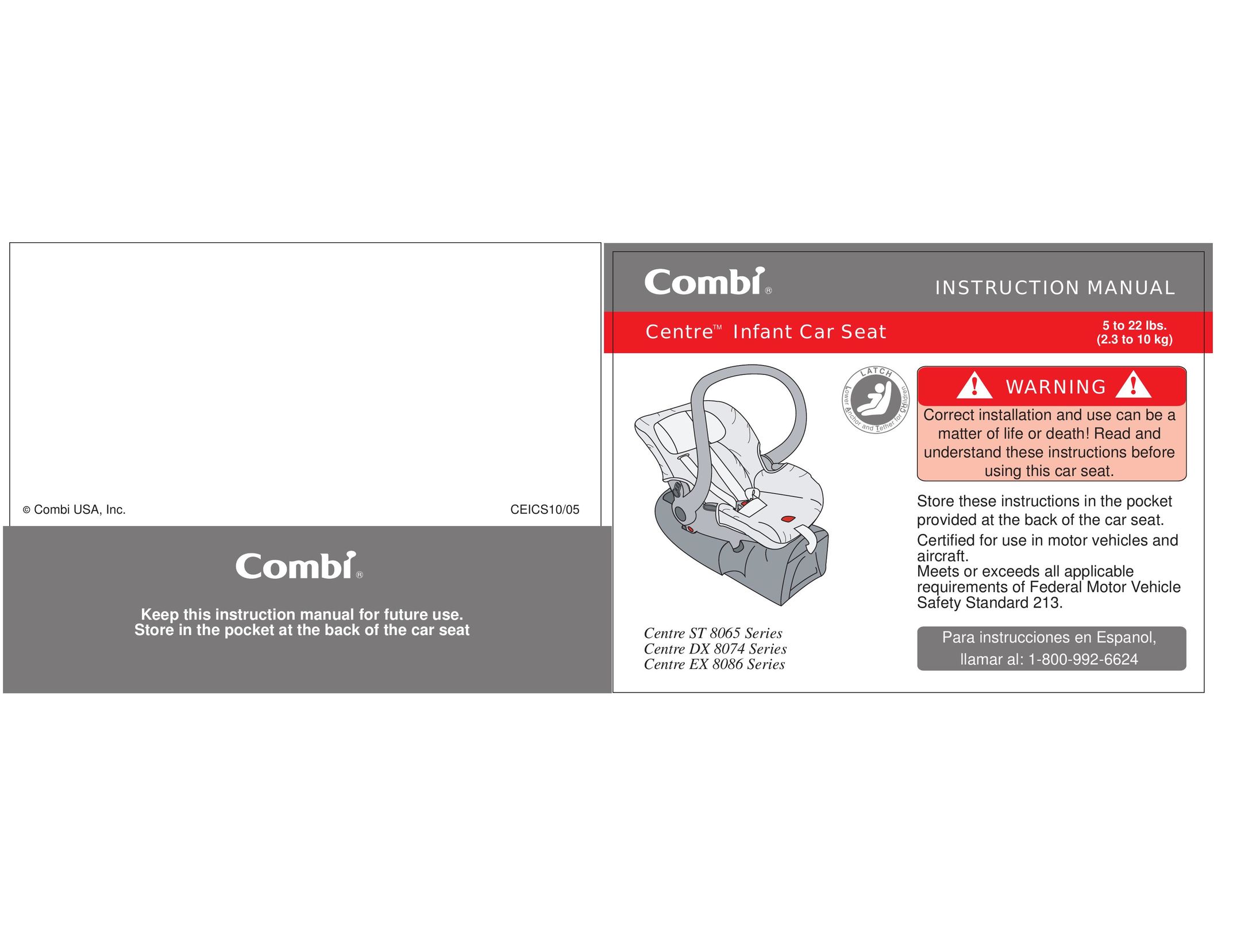 Combi Centre EX 8086 Car Seat User Manual
