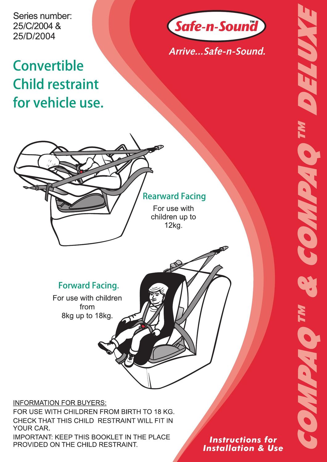 Compaq 25/C/2004 Car Seat User Manual