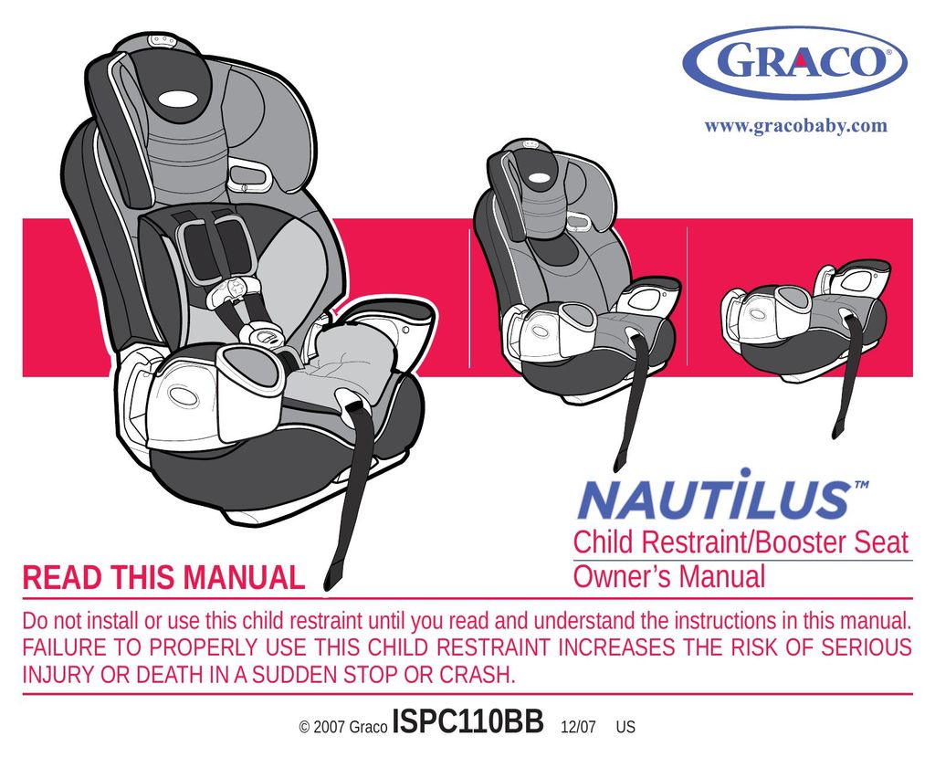 Graco 1753283 Car Seat User Manual