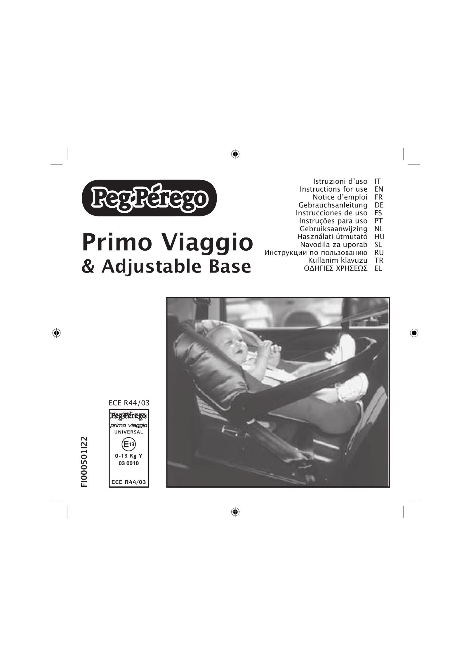 Peg-Perego Adjustable Base Car Seat User Manual