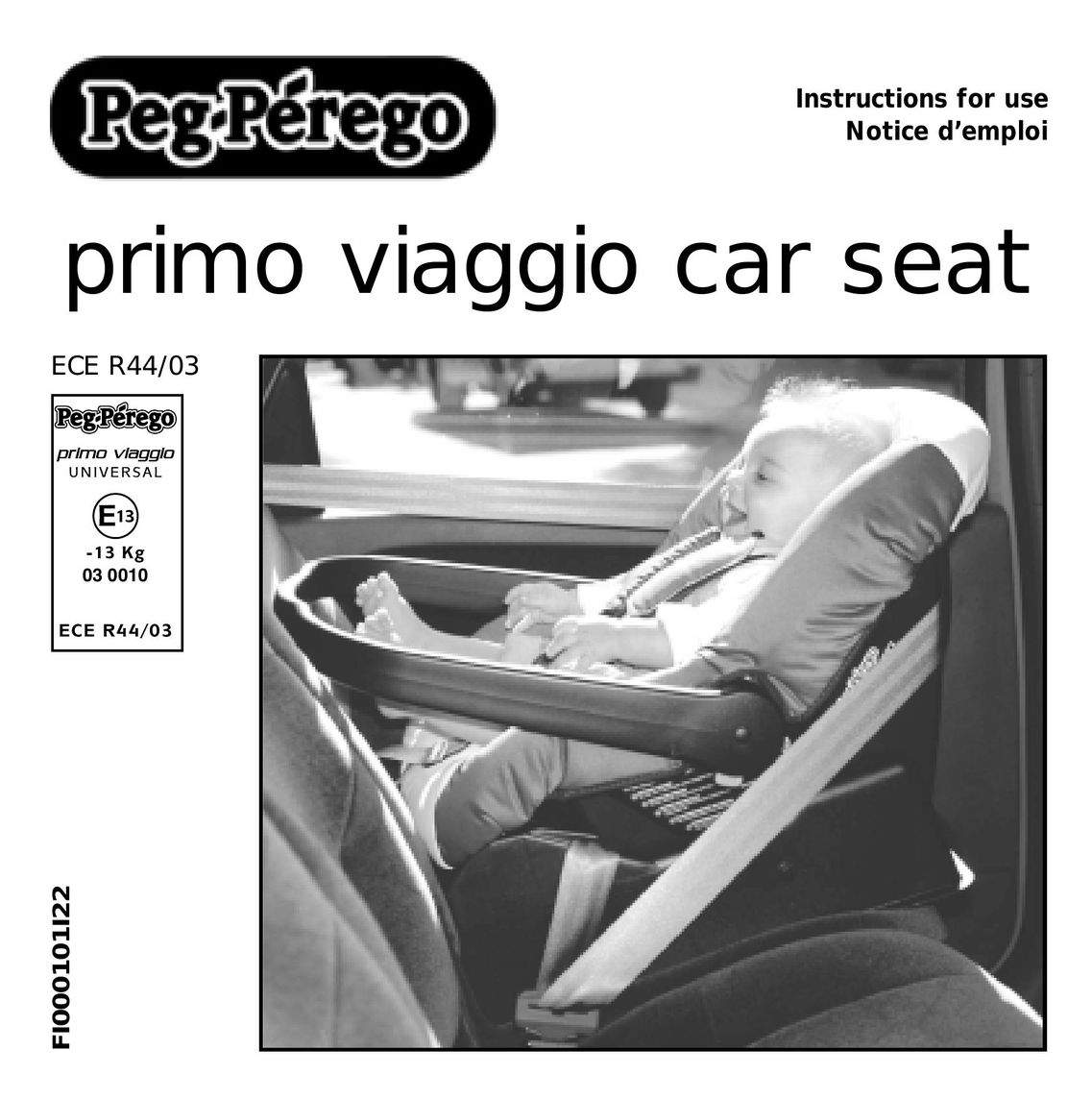 Peg-Perego ECE R44/03 Car Seat User Manual