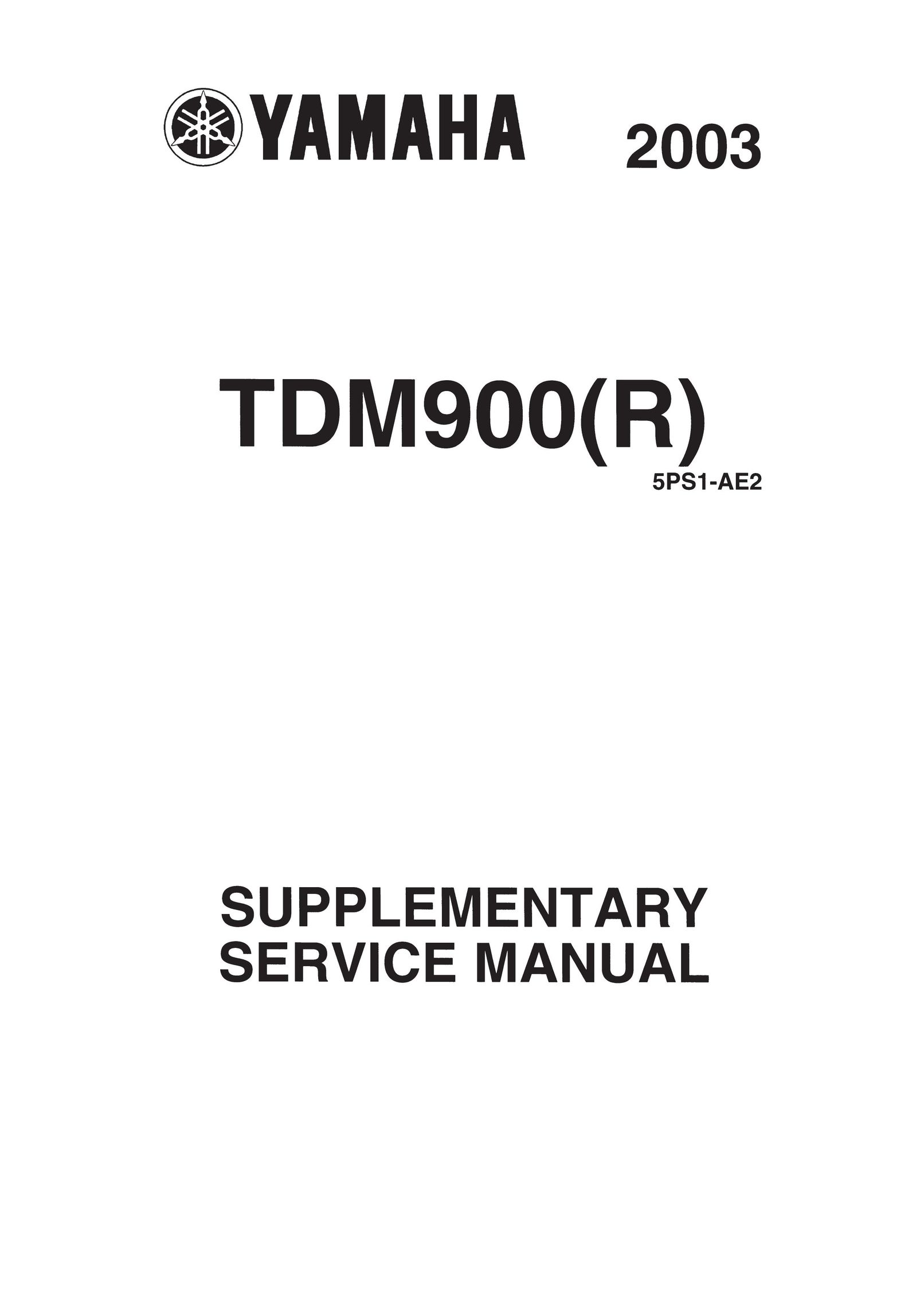 Yamaha TDM900(R) 5PS1-AE2 Car Seat User Manual
