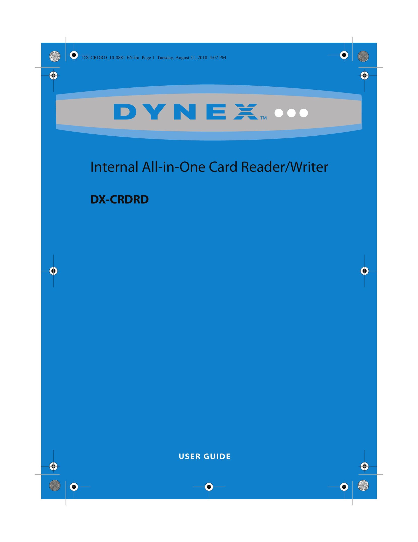 Dynex DX-CRDRD Card Game User Manual