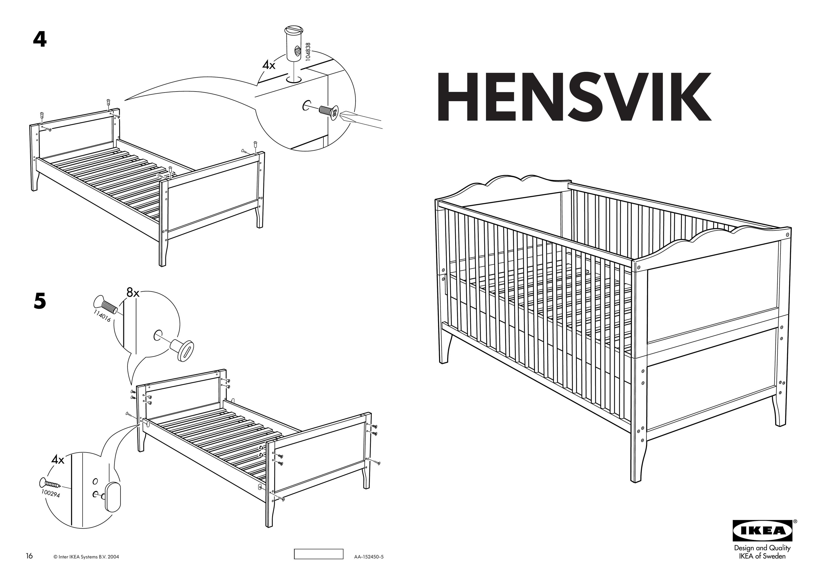 IKEA AA-152450-5 Crib User Manual