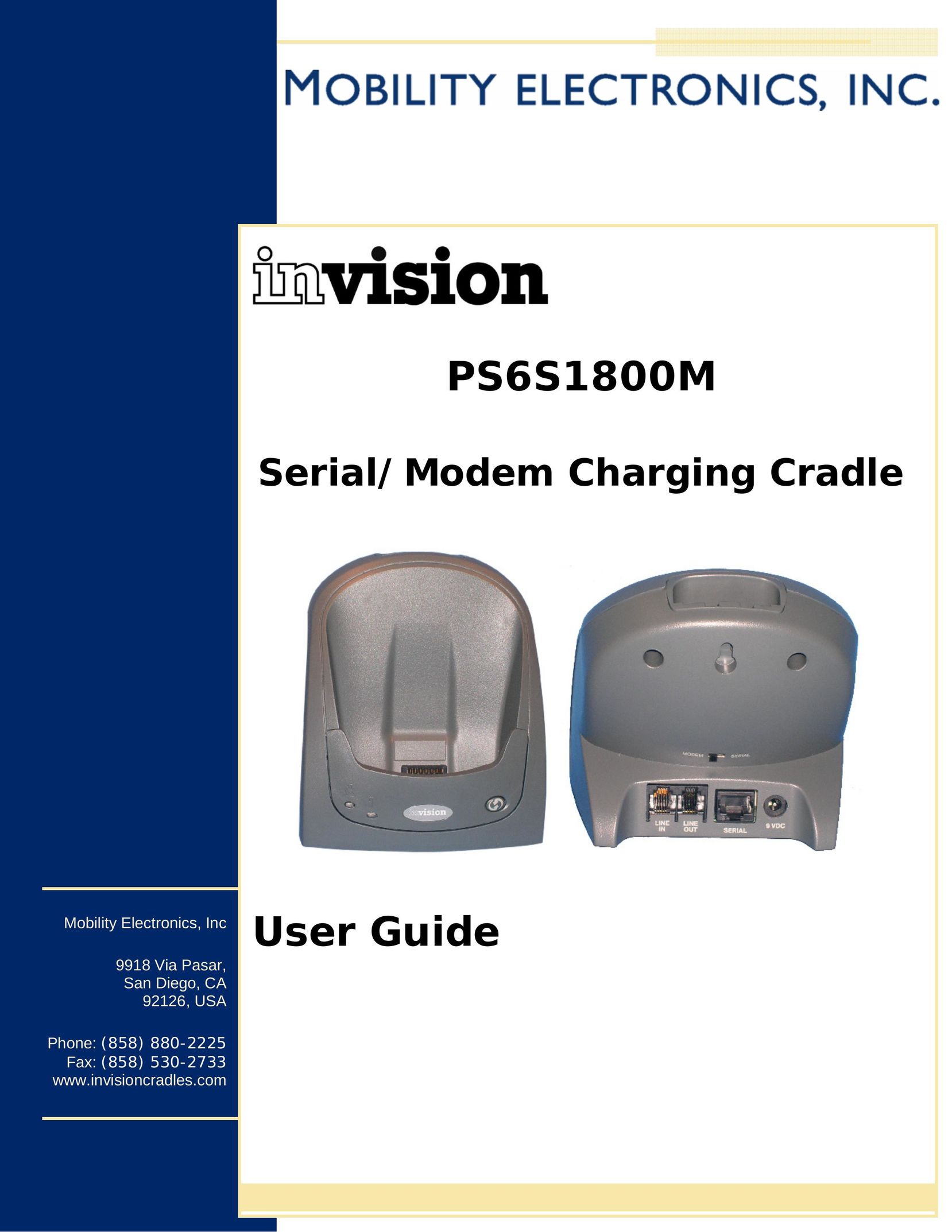Mobility Electronics PS6S1800M Crib User Manual