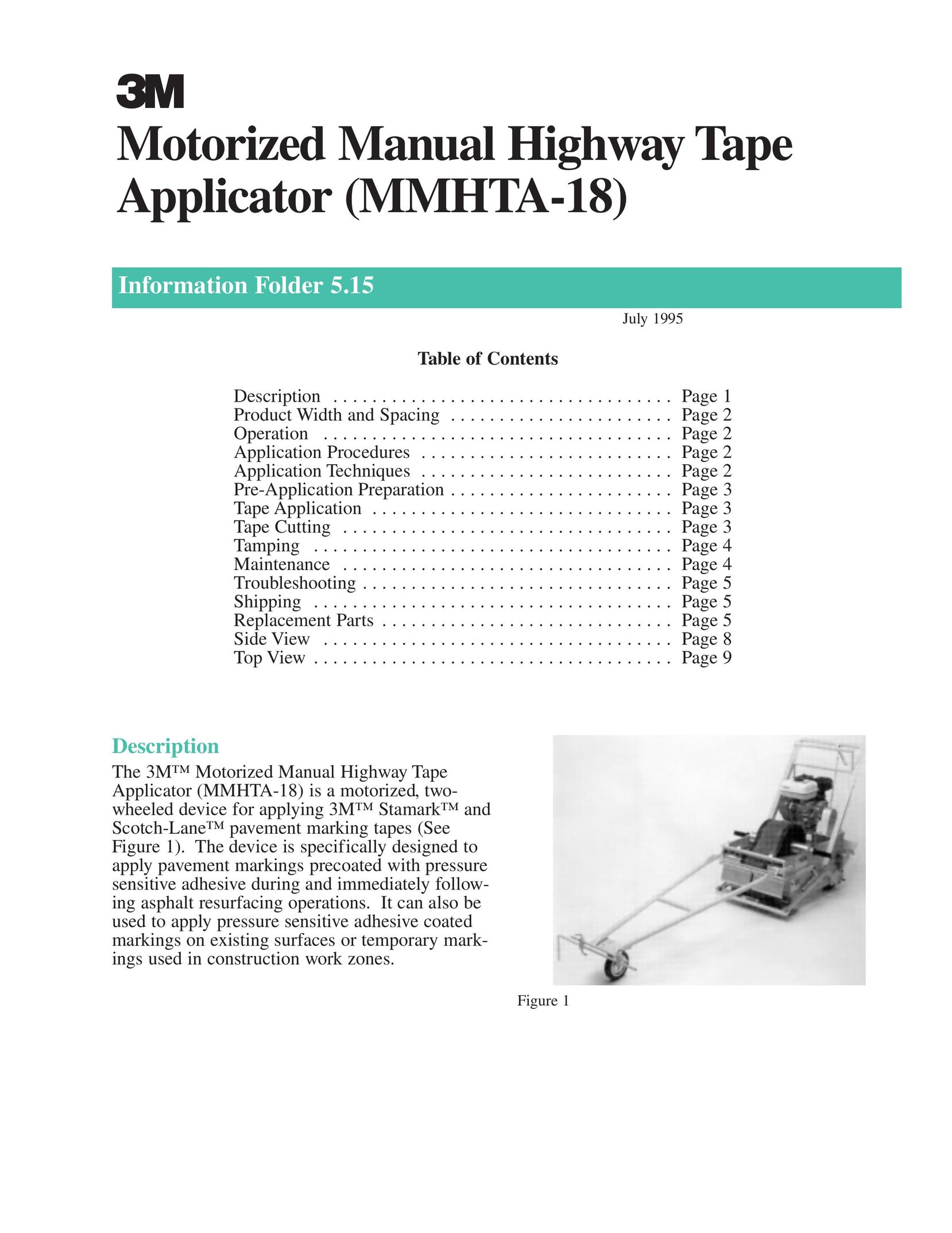3M MMHTA-18 Crib Toy User Manual