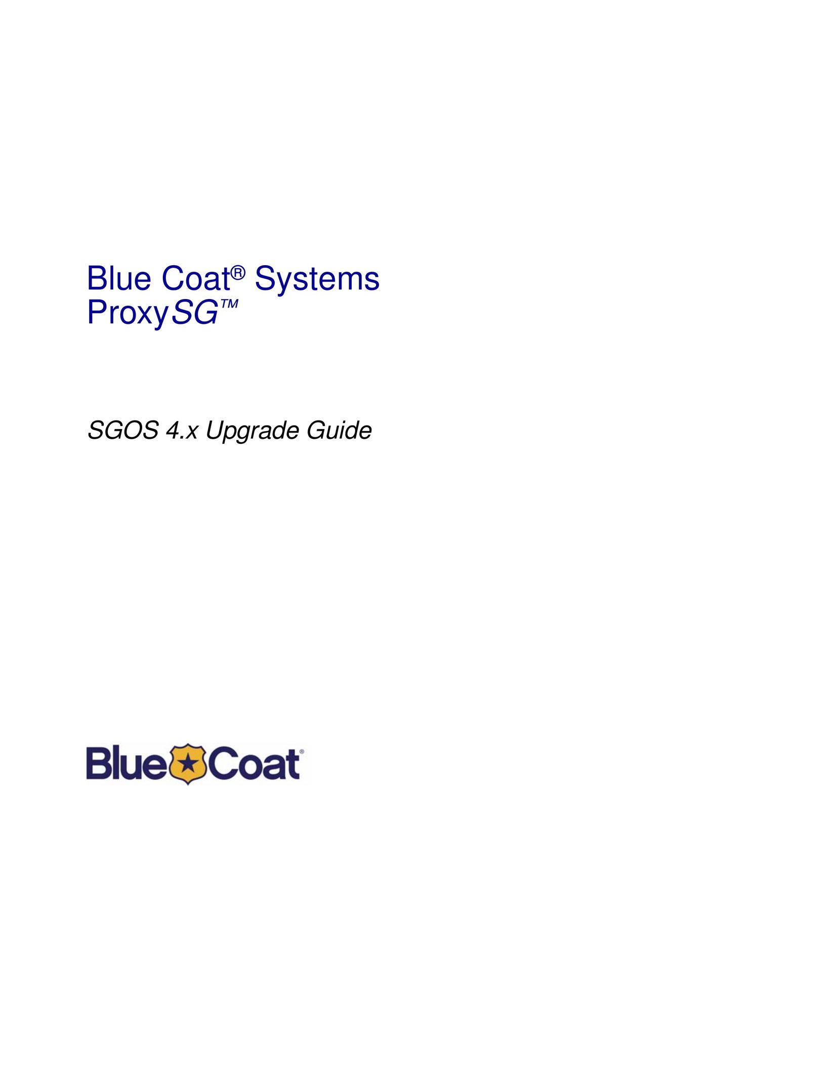 Blue Coat Systems SGOS 4.x Crib Toy User Manual