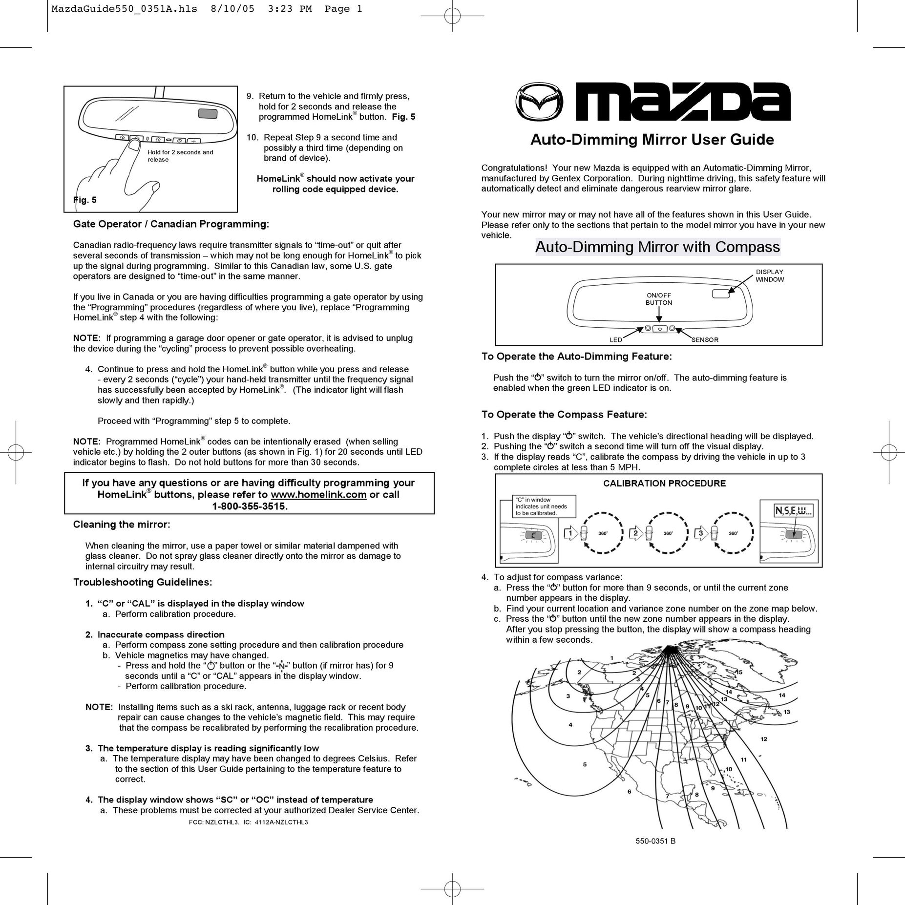 Mazda 4112A-NZLCTHL3 Crib Toy User Manual