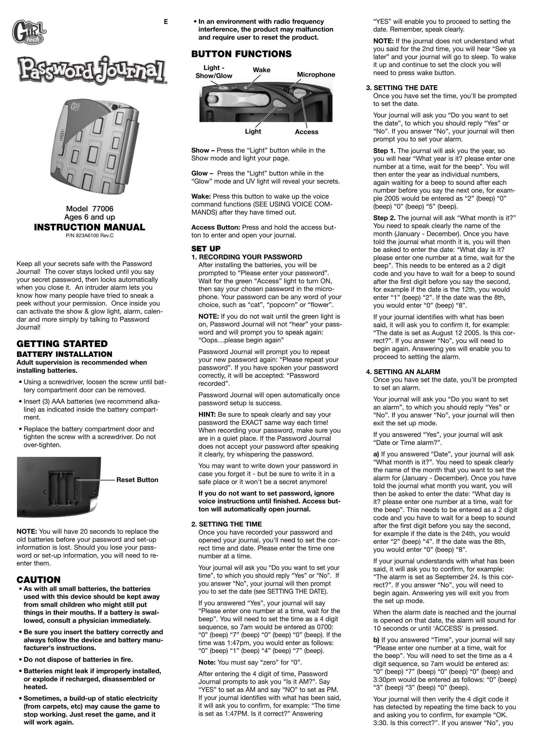 Radica Games 77006 Doll User Manual