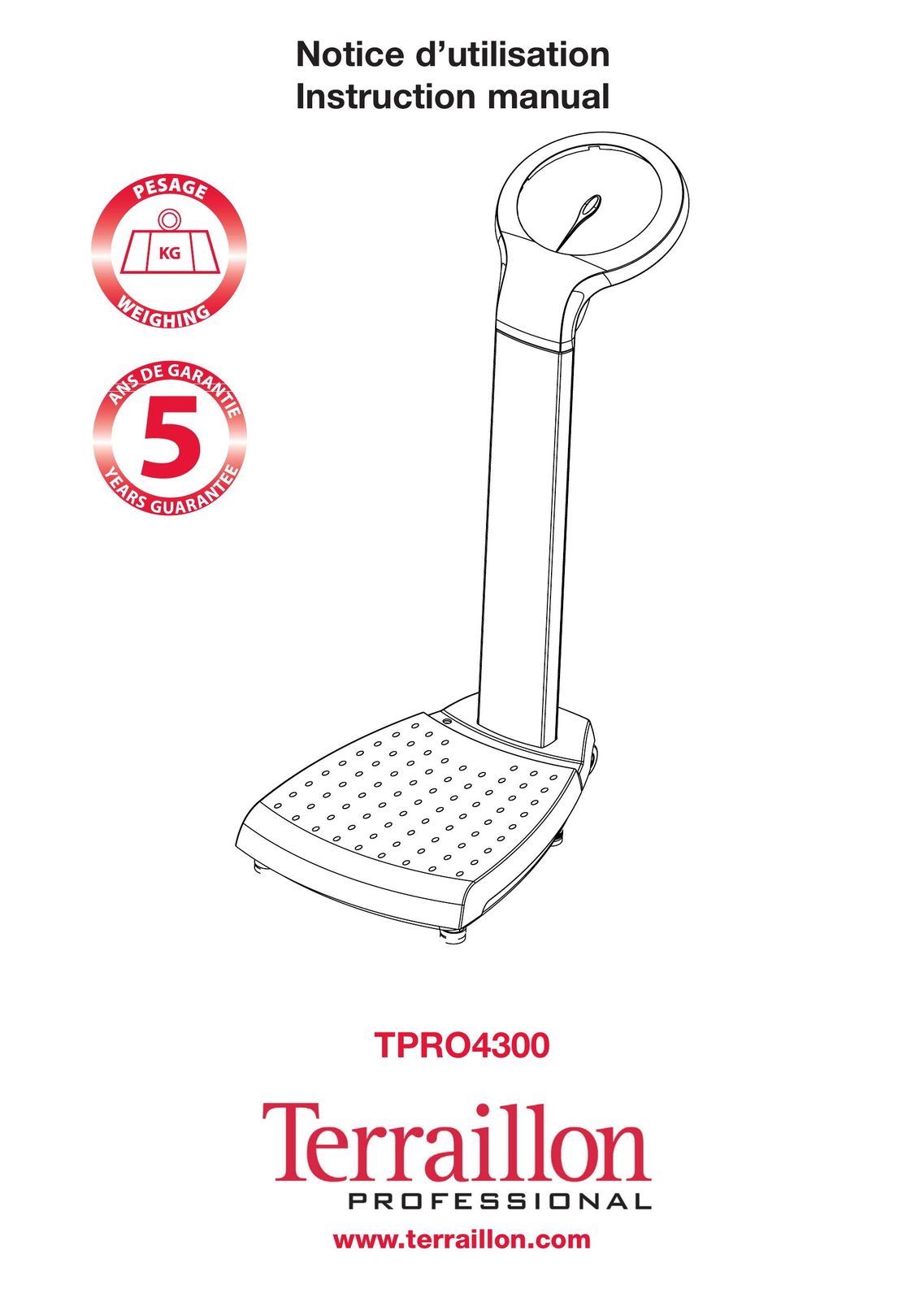 Terraillon TPRO4300 Doll User Manual