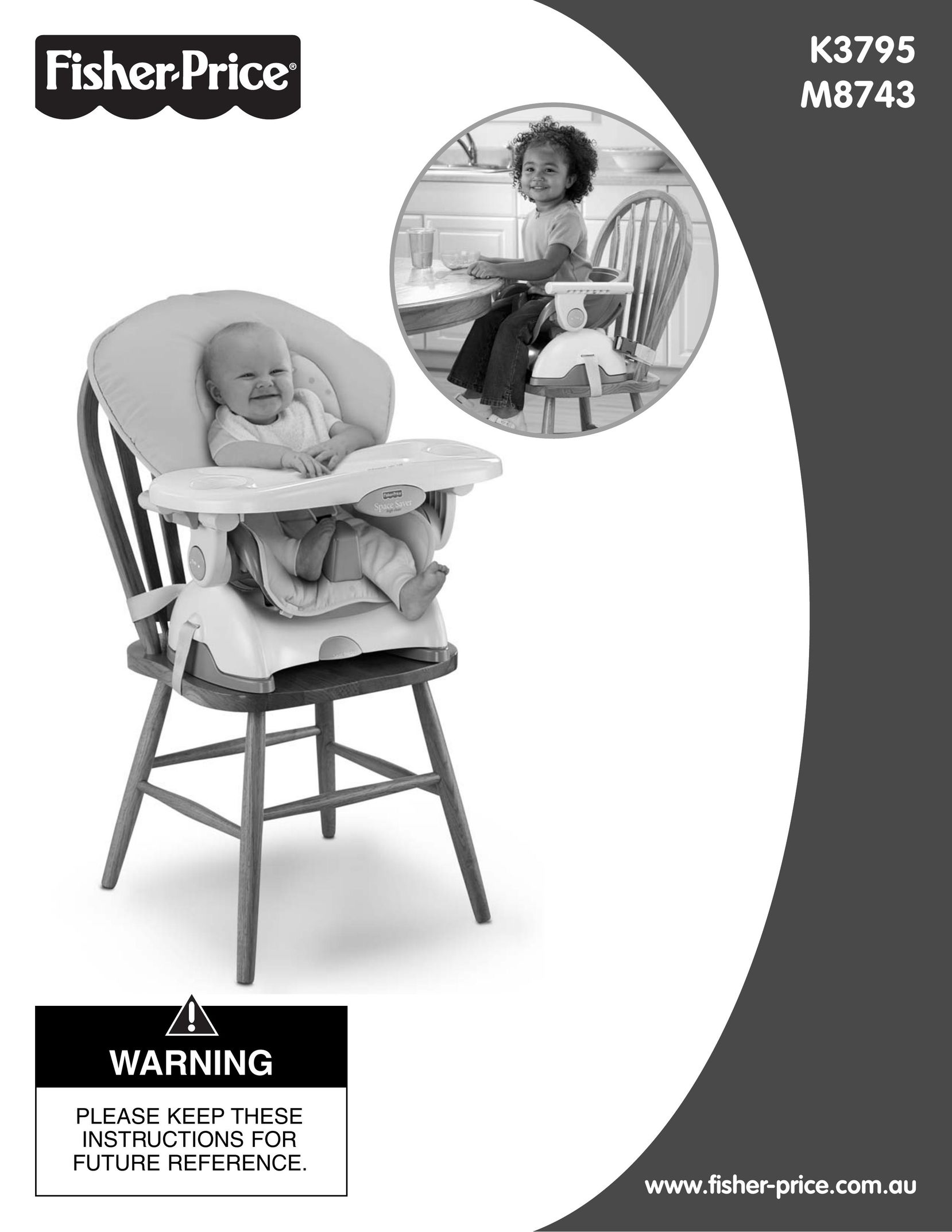 Fisher-Price K3795 High Chair User Manual
