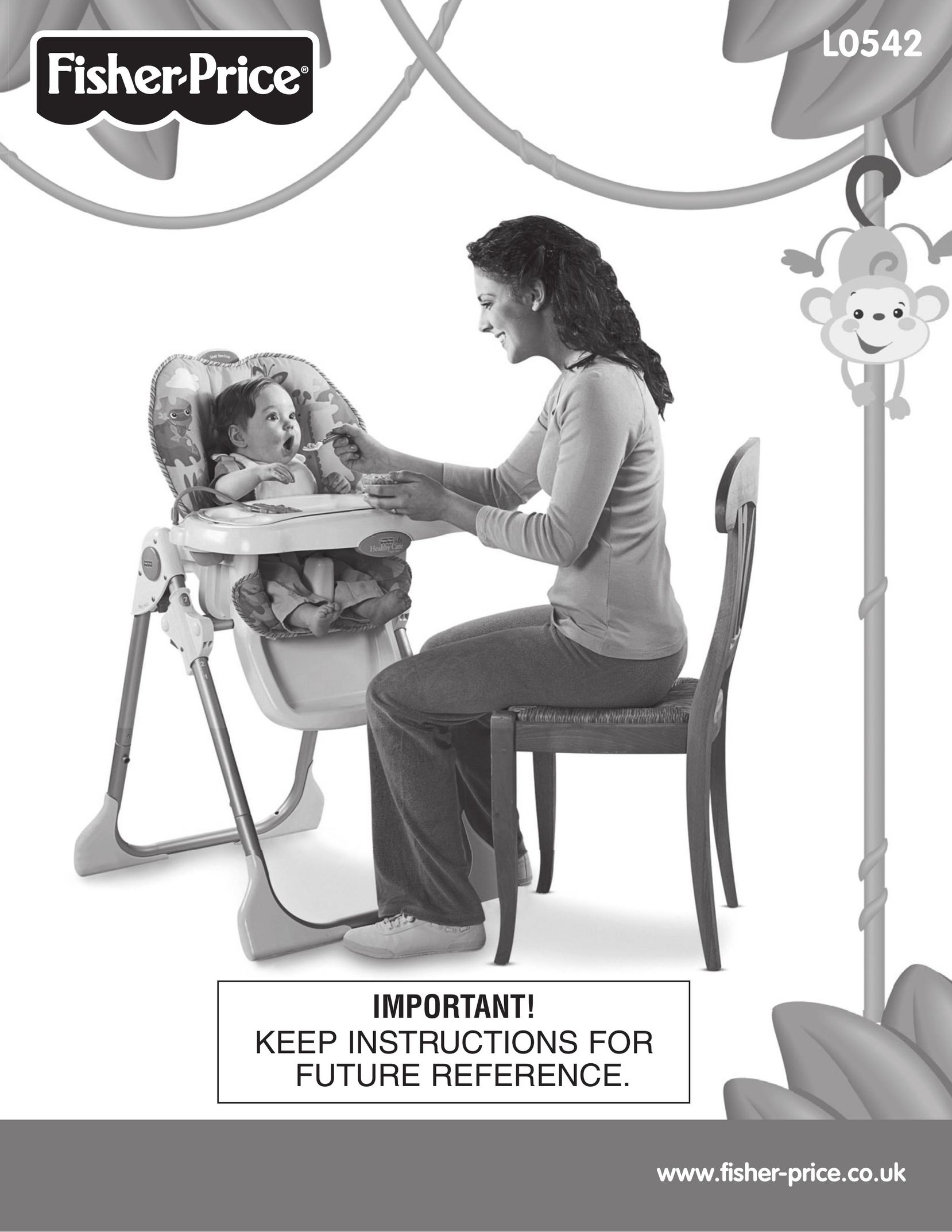 Fisher-Price L0542 High Chair User Manual