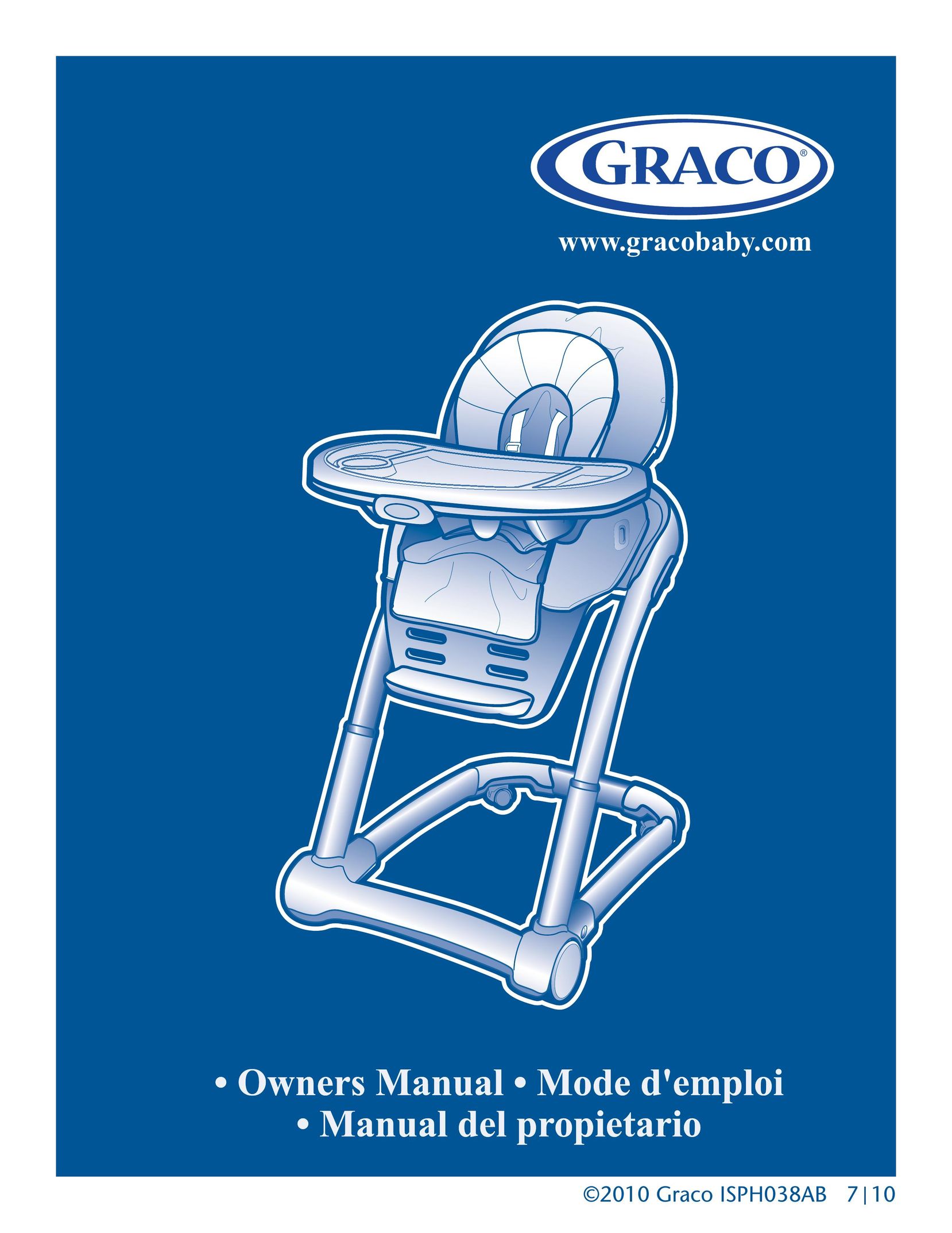 Graco ISPH038AB High Chair User Manual