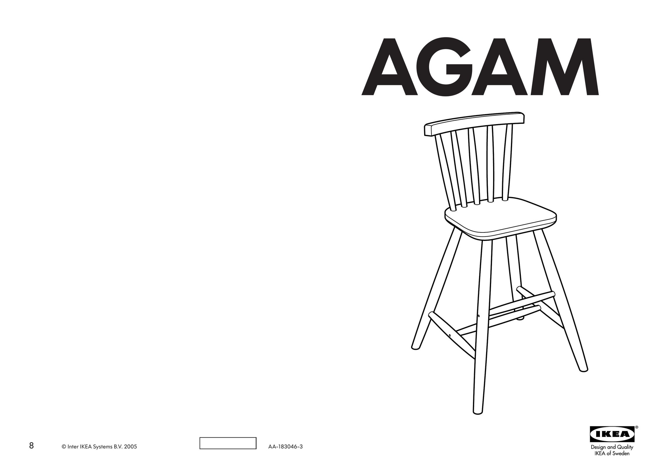 IKEA AA-183046-3 High Chair User Manual