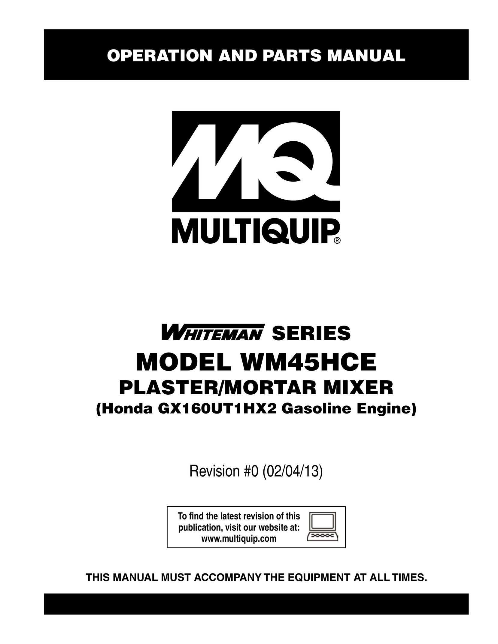 Multiquip WM45HCE High Chair User Manual