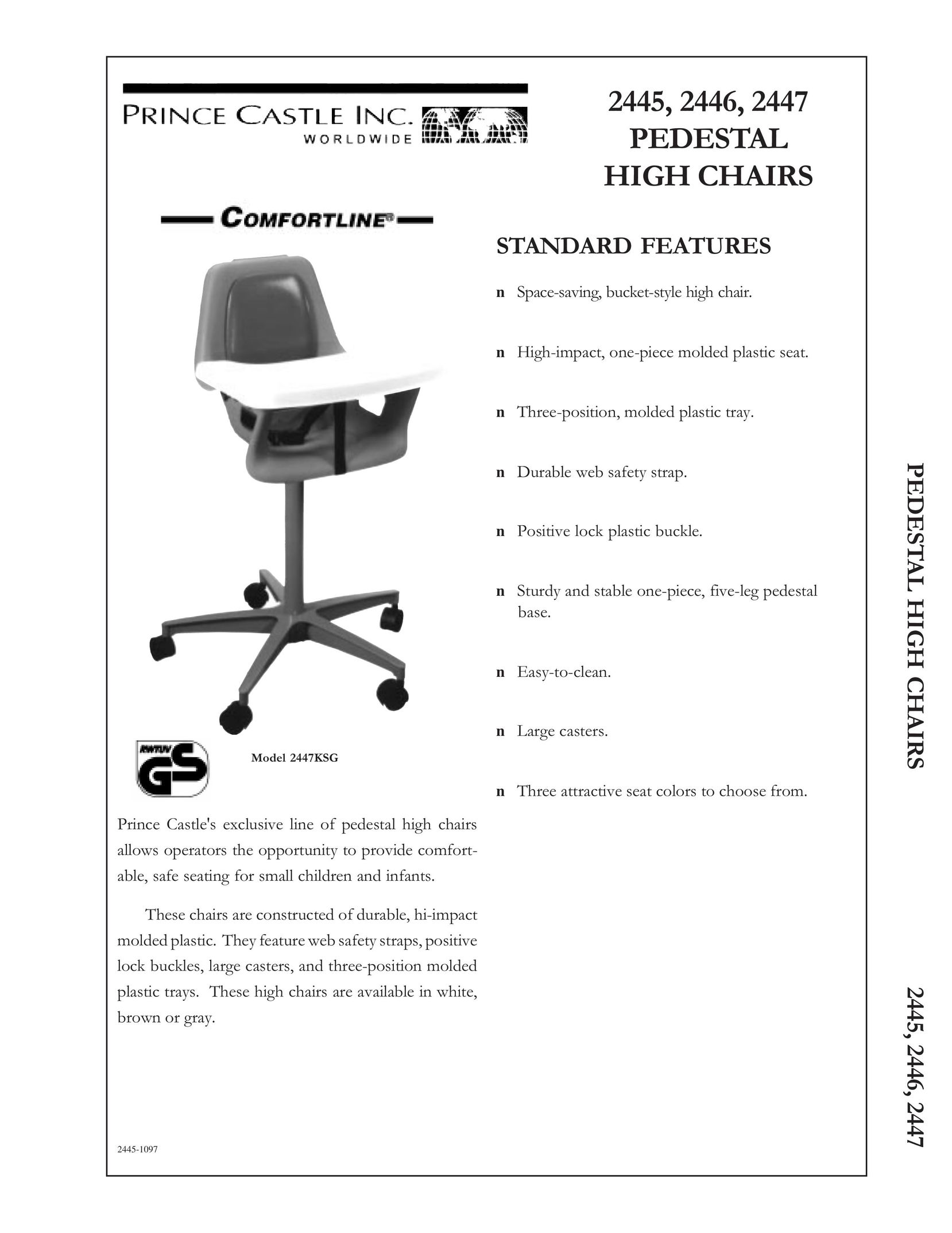 Prince Castle 2445 High Chair User Manual