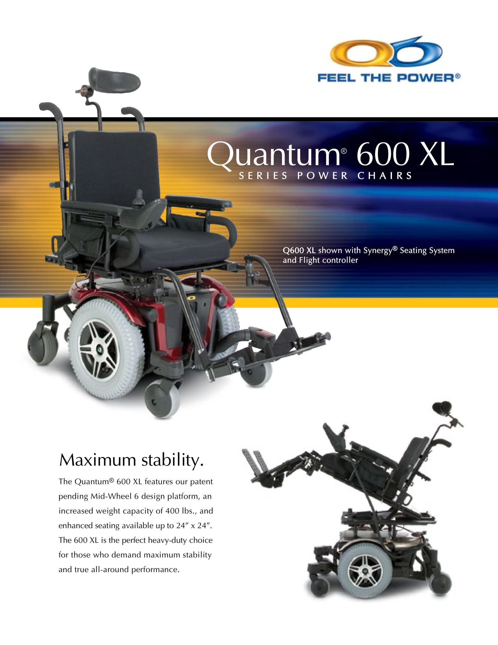 Quantum 600 XL High Chair User Manual