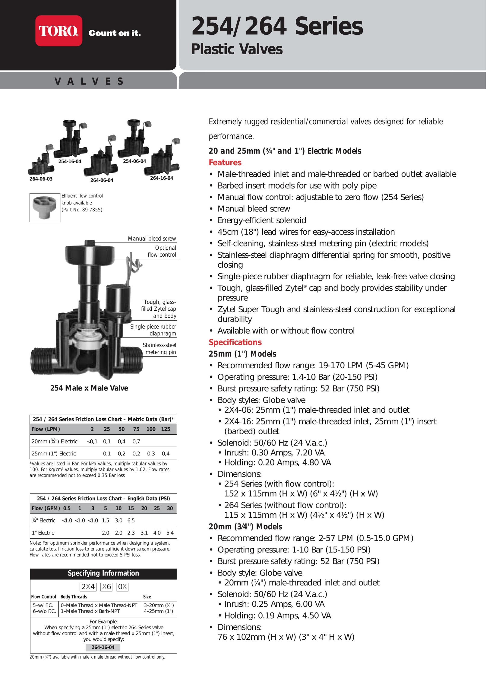 Toro 254/264 Series High Chair User Manual