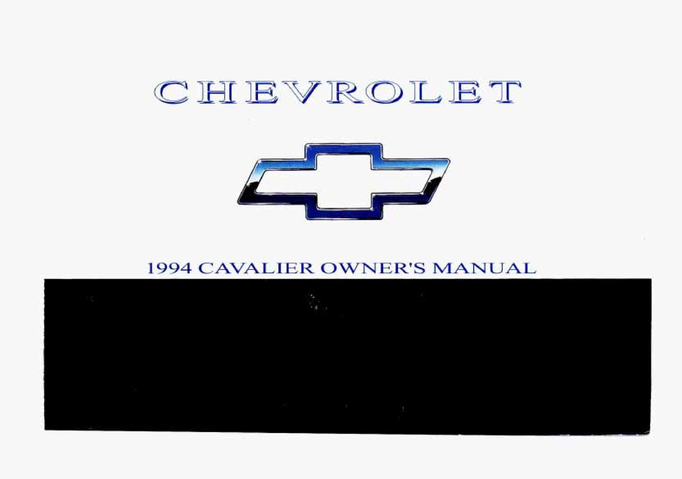 Chevrolet 1994 Model Vehicle User Manual