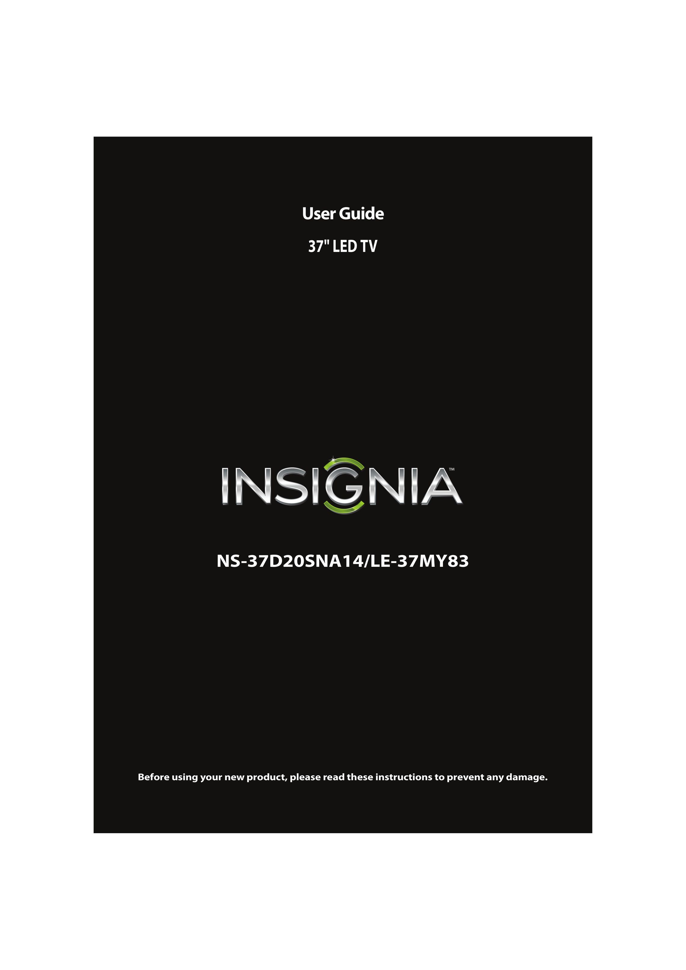 Insignia NS-37D20SNA14 Model Vehicle User Manual