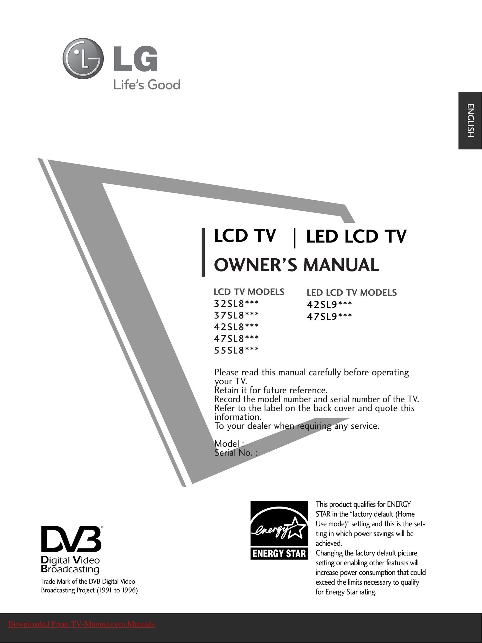 LG Electronics 47S19 Model Vehicle User Manual