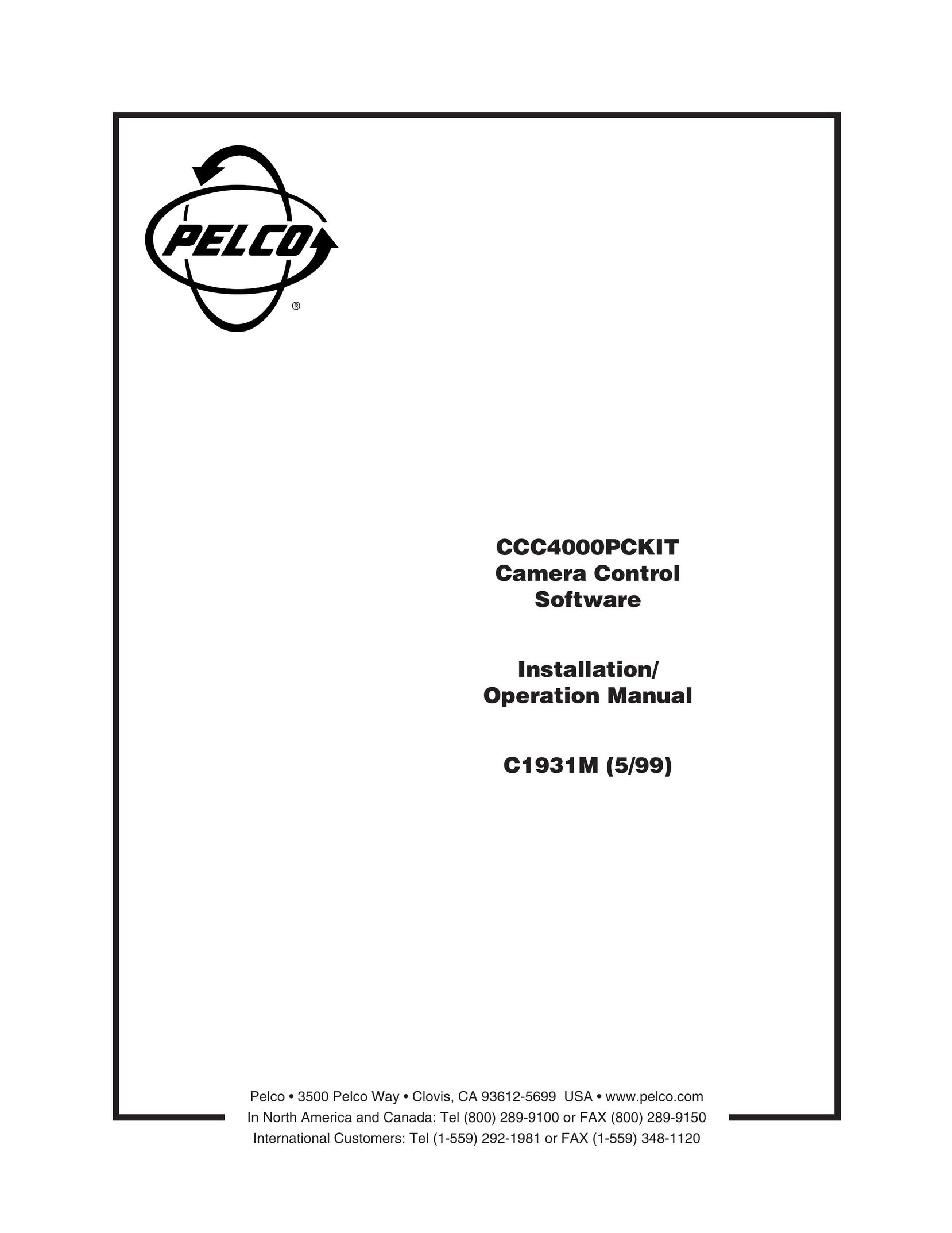 Pelco ccc4000pckit Model Vehicle User Manual