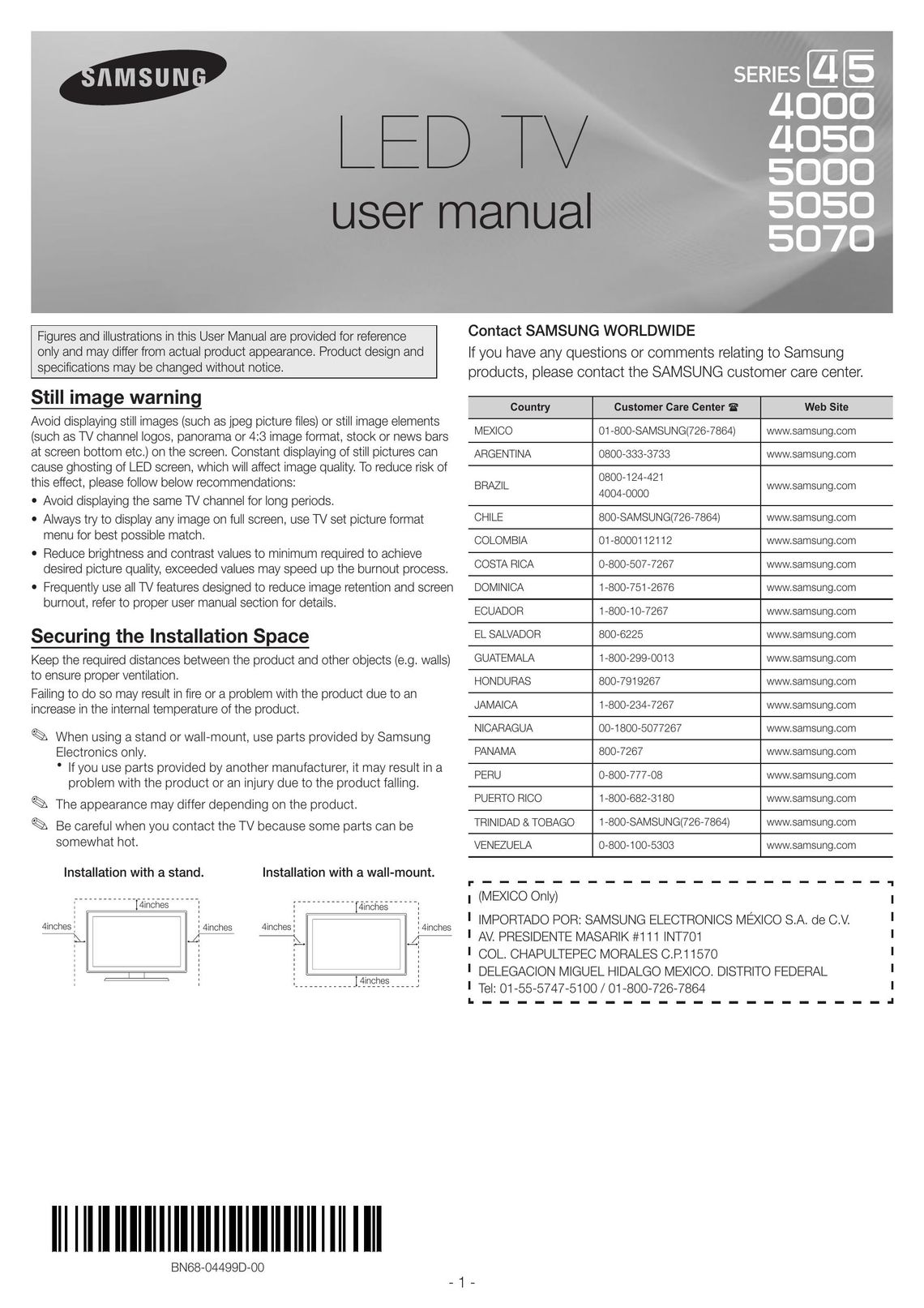 Samsung 5000 Model Vehicle User Manual