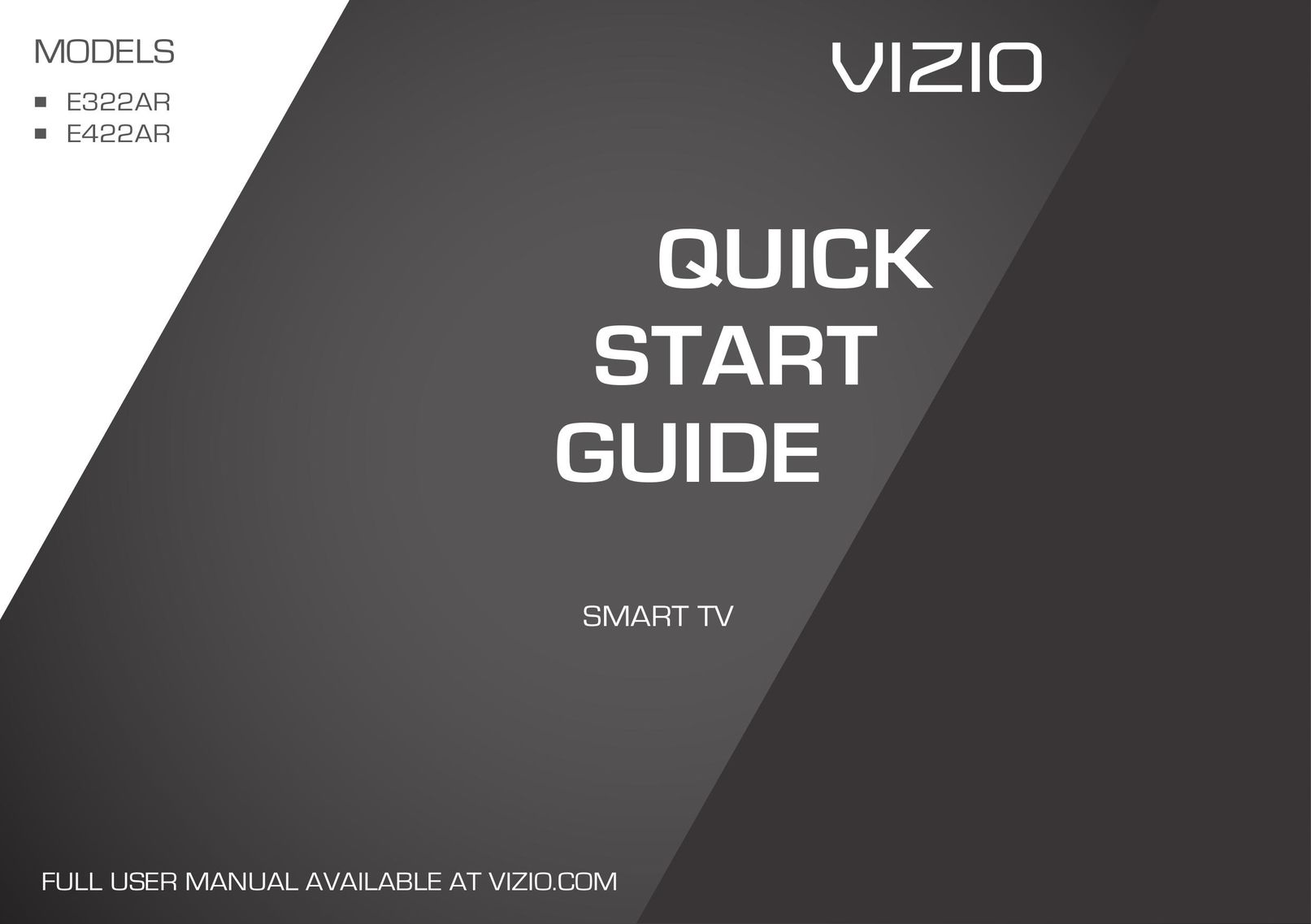 Vizio E322AR Model Vehicle User Manual