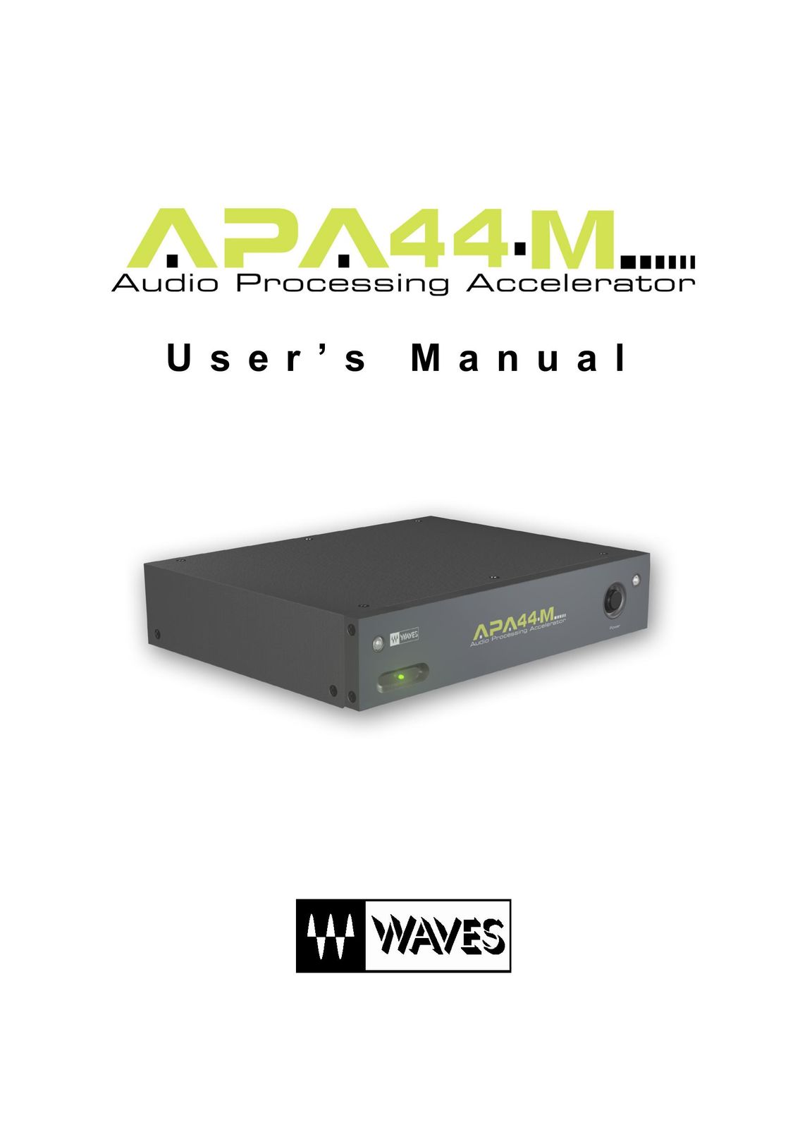 Waves APA44M Model Vehicle User Manual