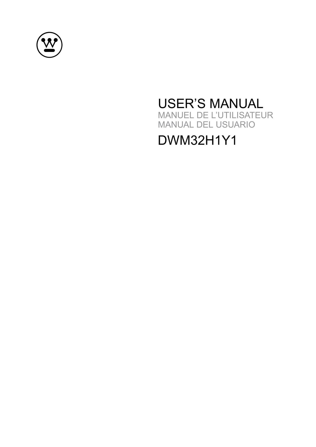 Westinghouse DWM32H1Y1 Model Vehicle User Manual