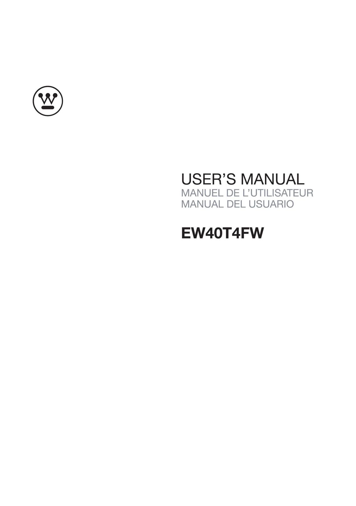 Westinghouse EW40t4FW Model Vehicle User Manual
