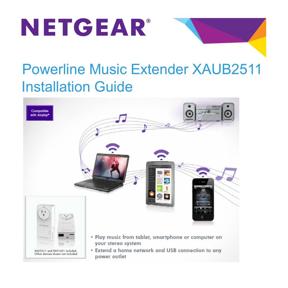 NETGEAR XAUB2511 Musical Table User Manual