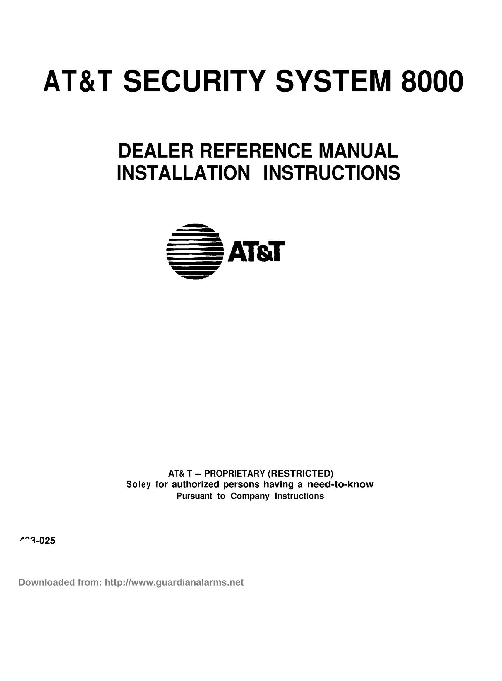 AT&T 8000 Musical Toy Instrument User Manual