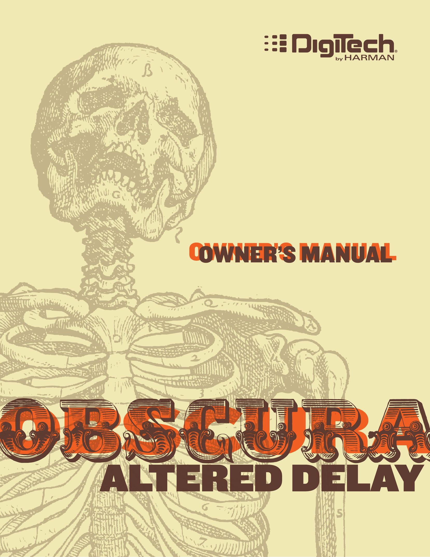 DigiTech Obscura Altered Delay Musical Toy Instrument User Manual