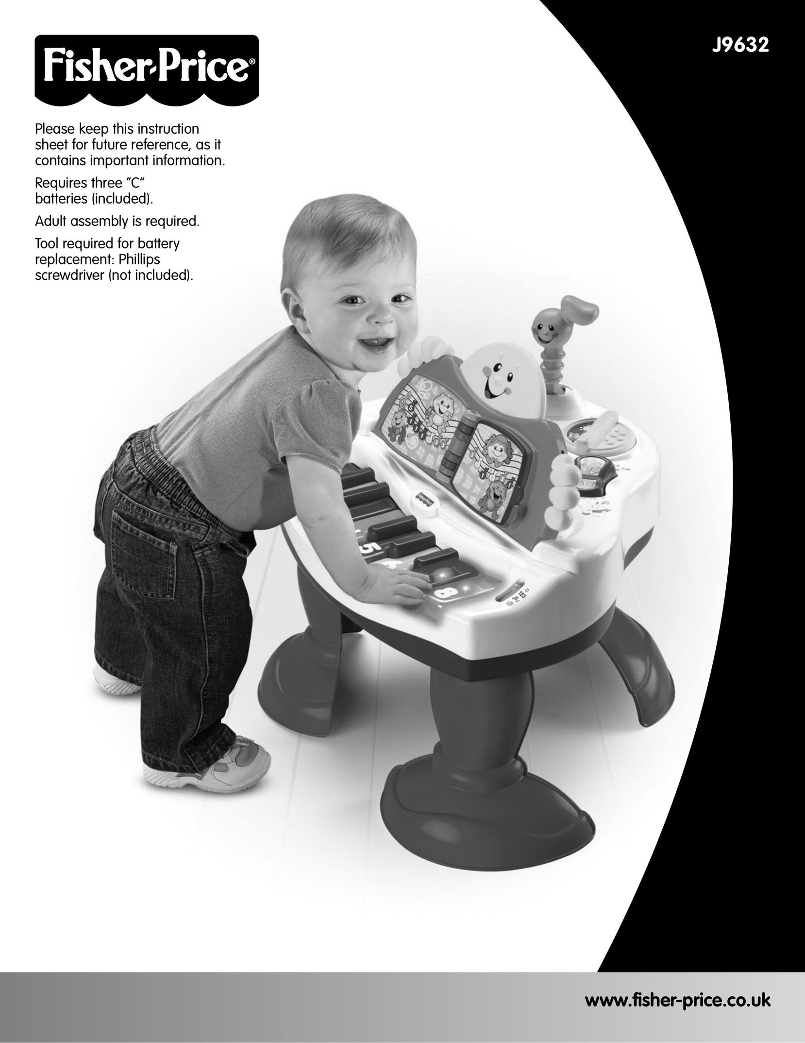 Fisher-Price J9632 Musical Toy Instrument User Manual