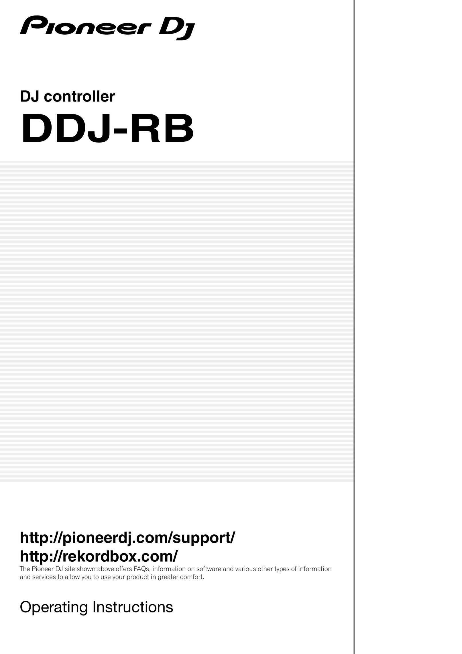 Pioneer DDJ-RB Musical Toy Instrument User Manual
