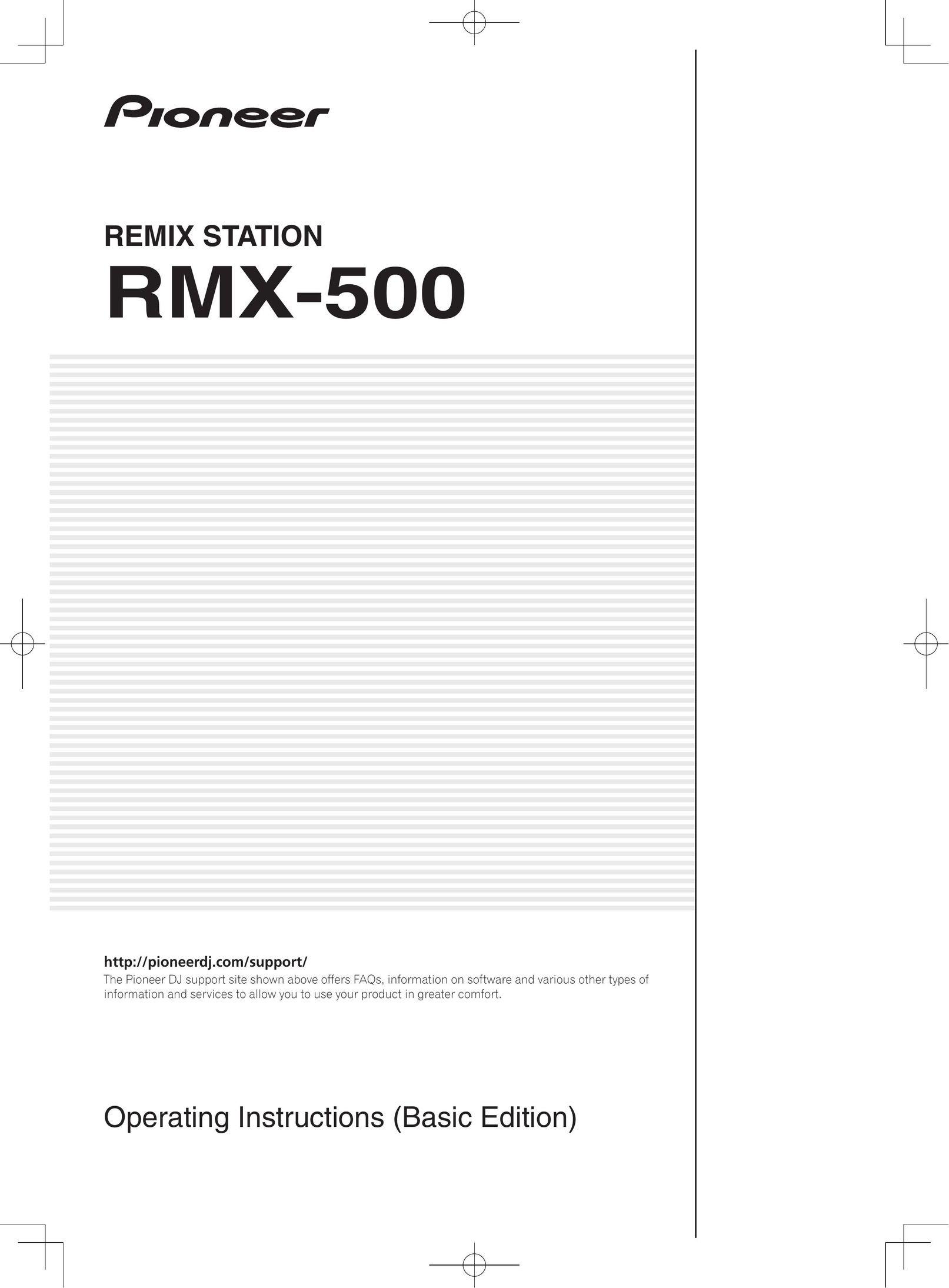 Pioneer RMX-500 Musical Toy Instrument User Manual