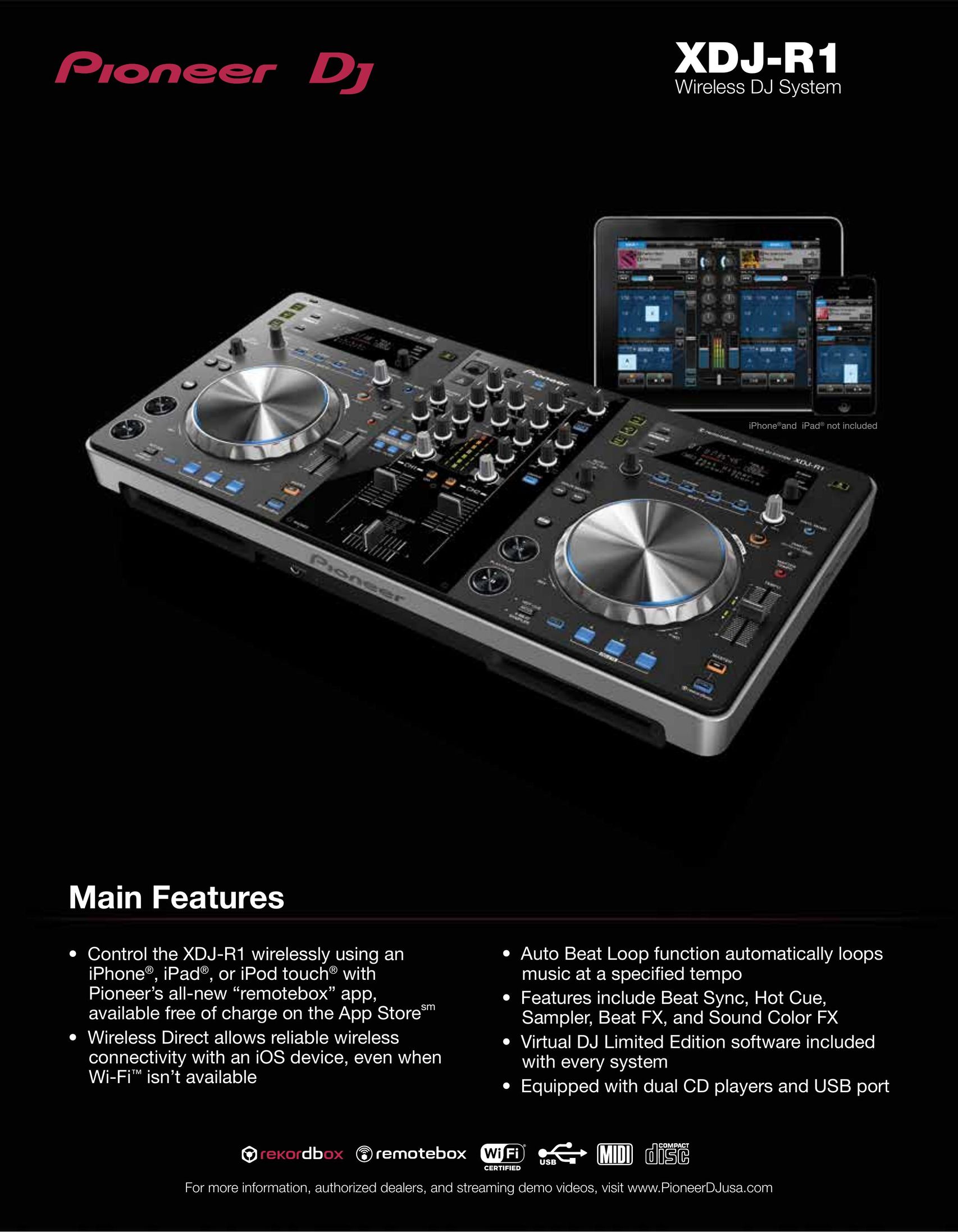 Pioneer XDJ-R1 Musical Toy Instrument User Manual