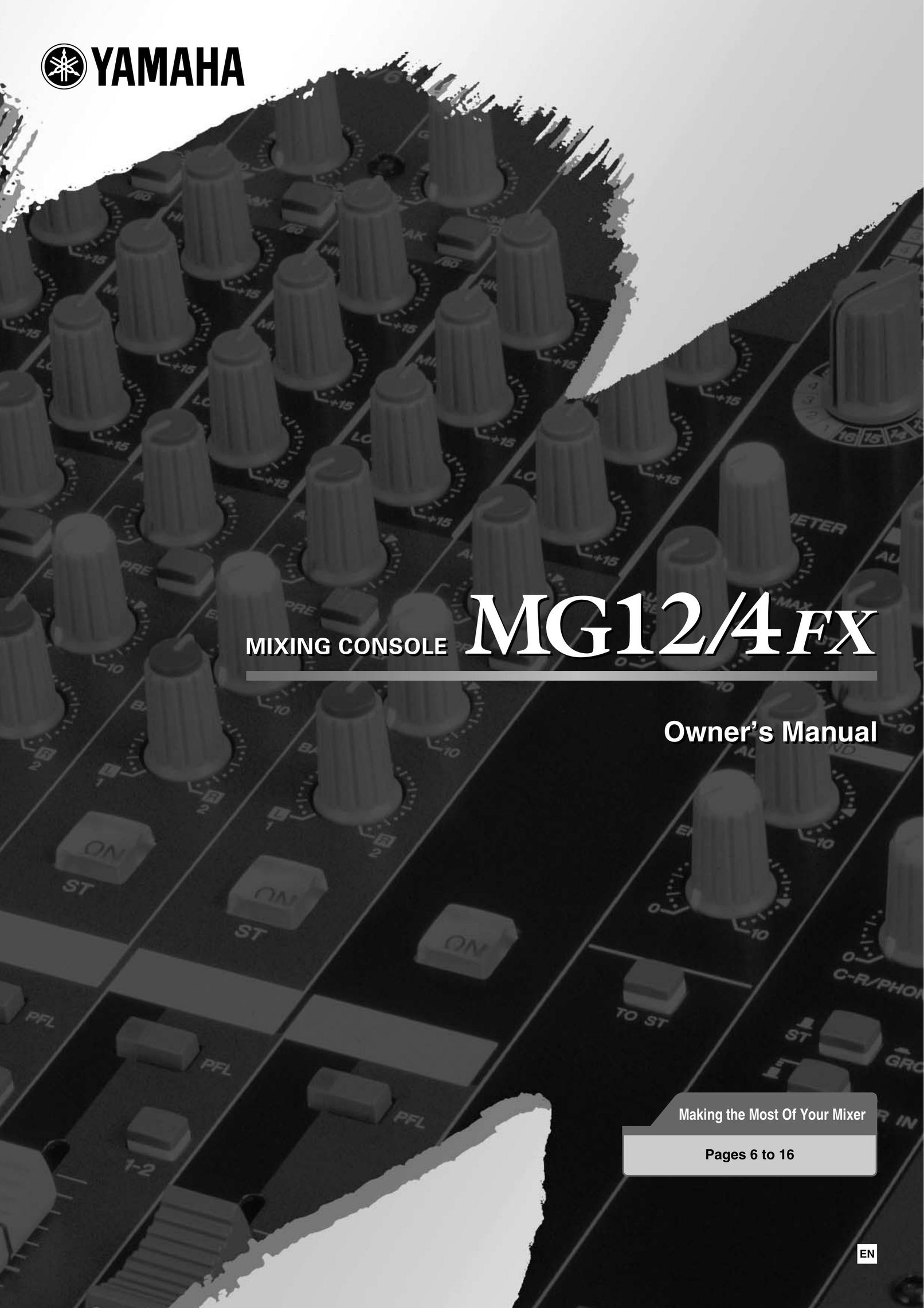 Yamaha MG12 Musical Toy Instrument User Manual