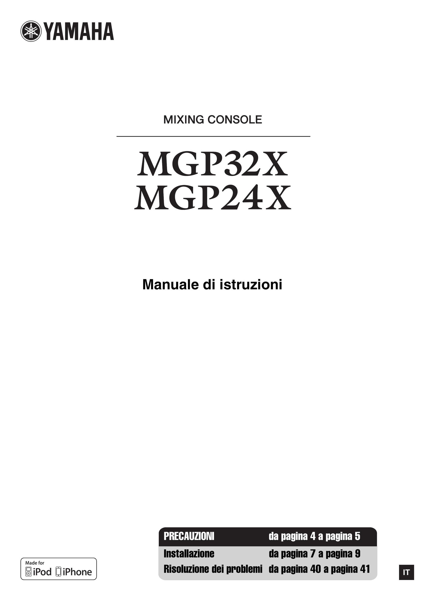 Yamaha MGP-24X Musical Toy Instrument User Manual