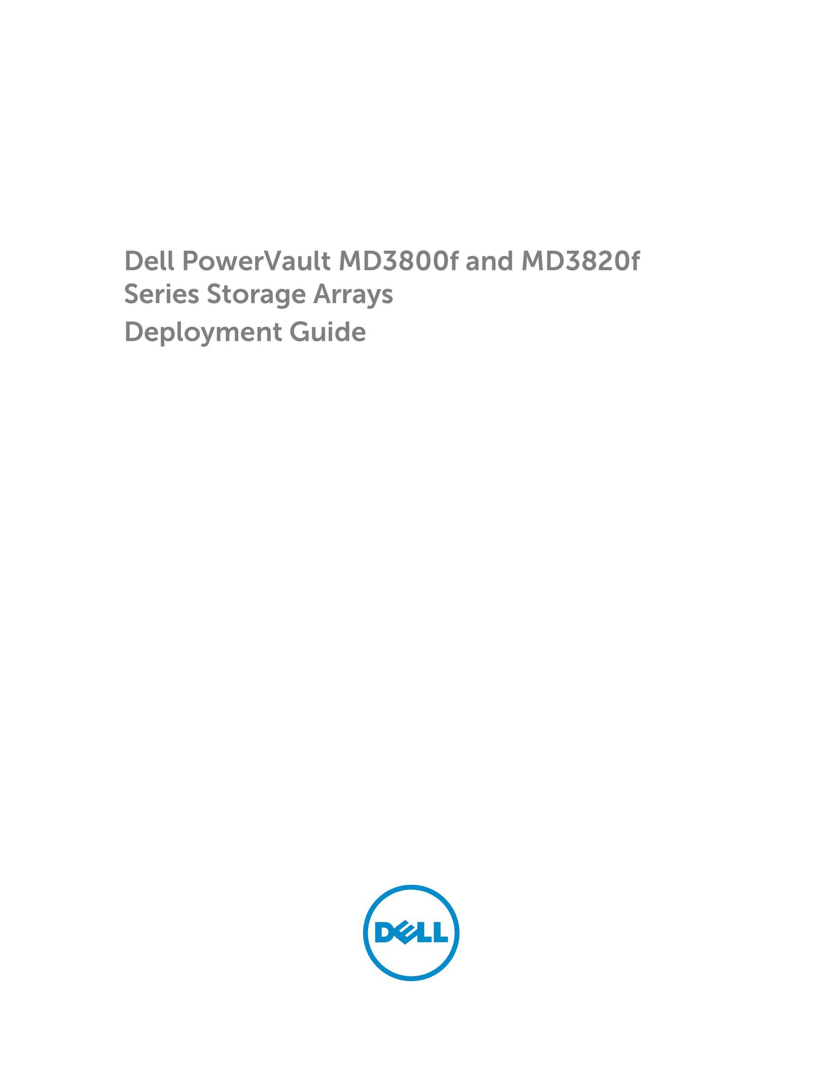 Dell MD3820f Riding Toy User Manual