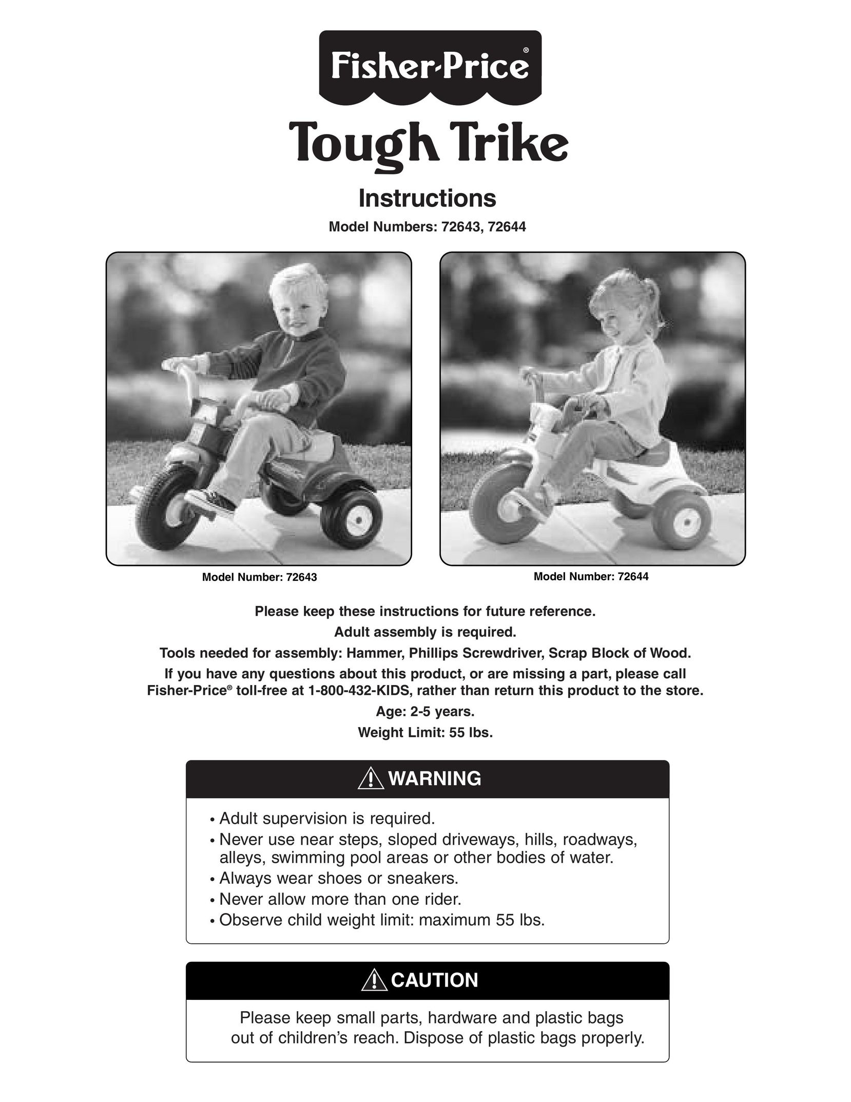 Fisher-Price 72644 Riding Toy User Manual