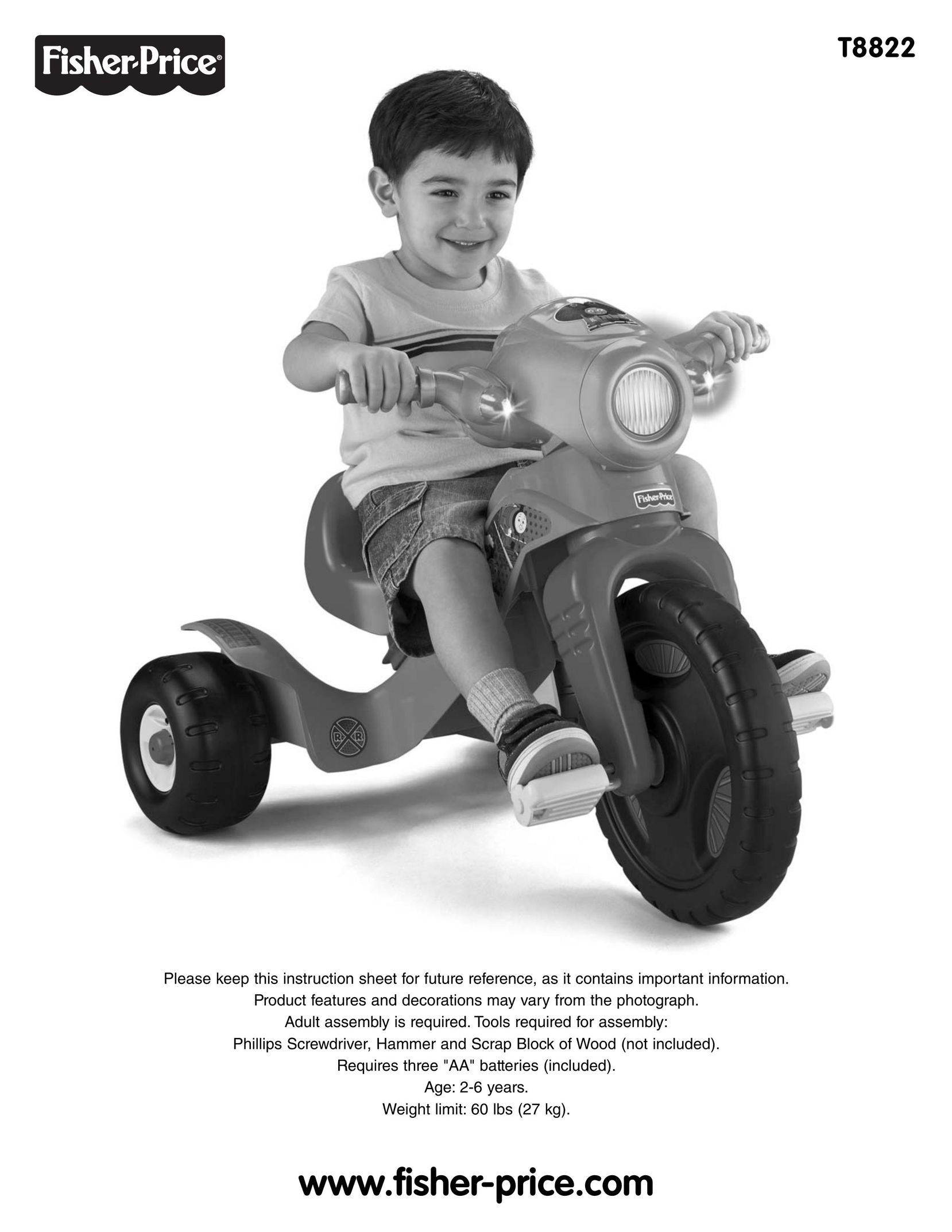 Fisher-Price T8822 Riding Toy User Manual