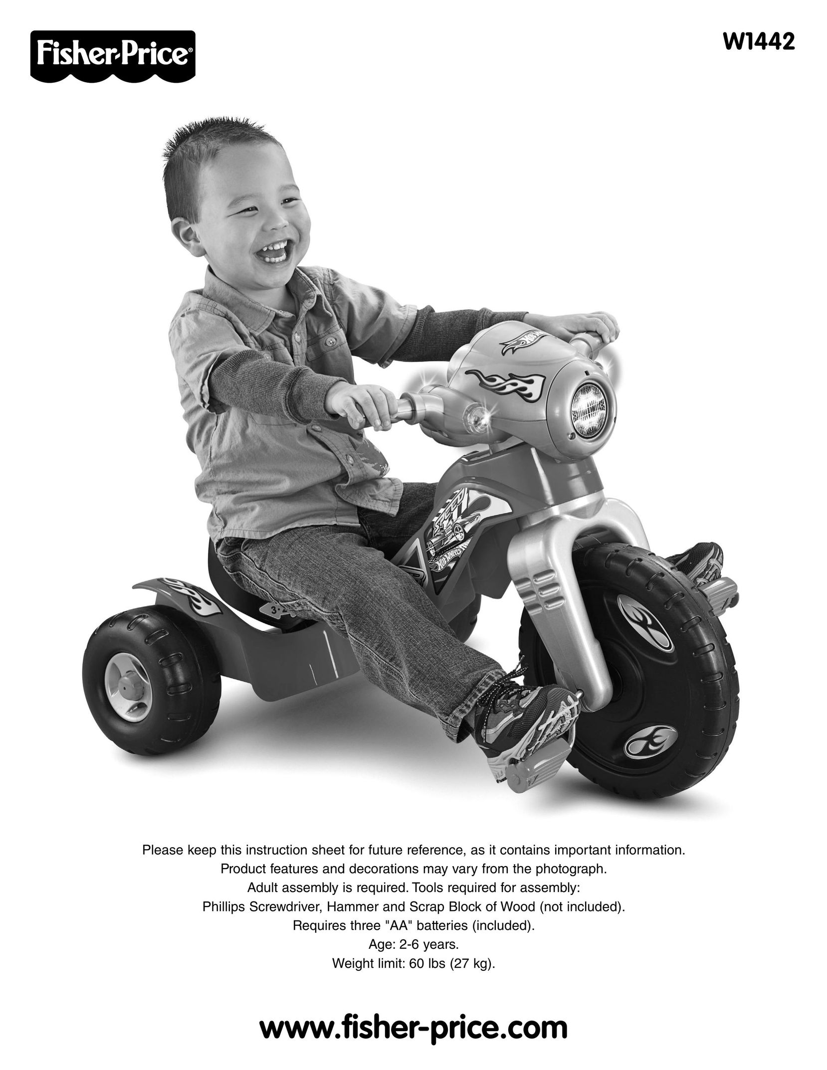 Fisher-Price W1442 Riding Toy User Manual