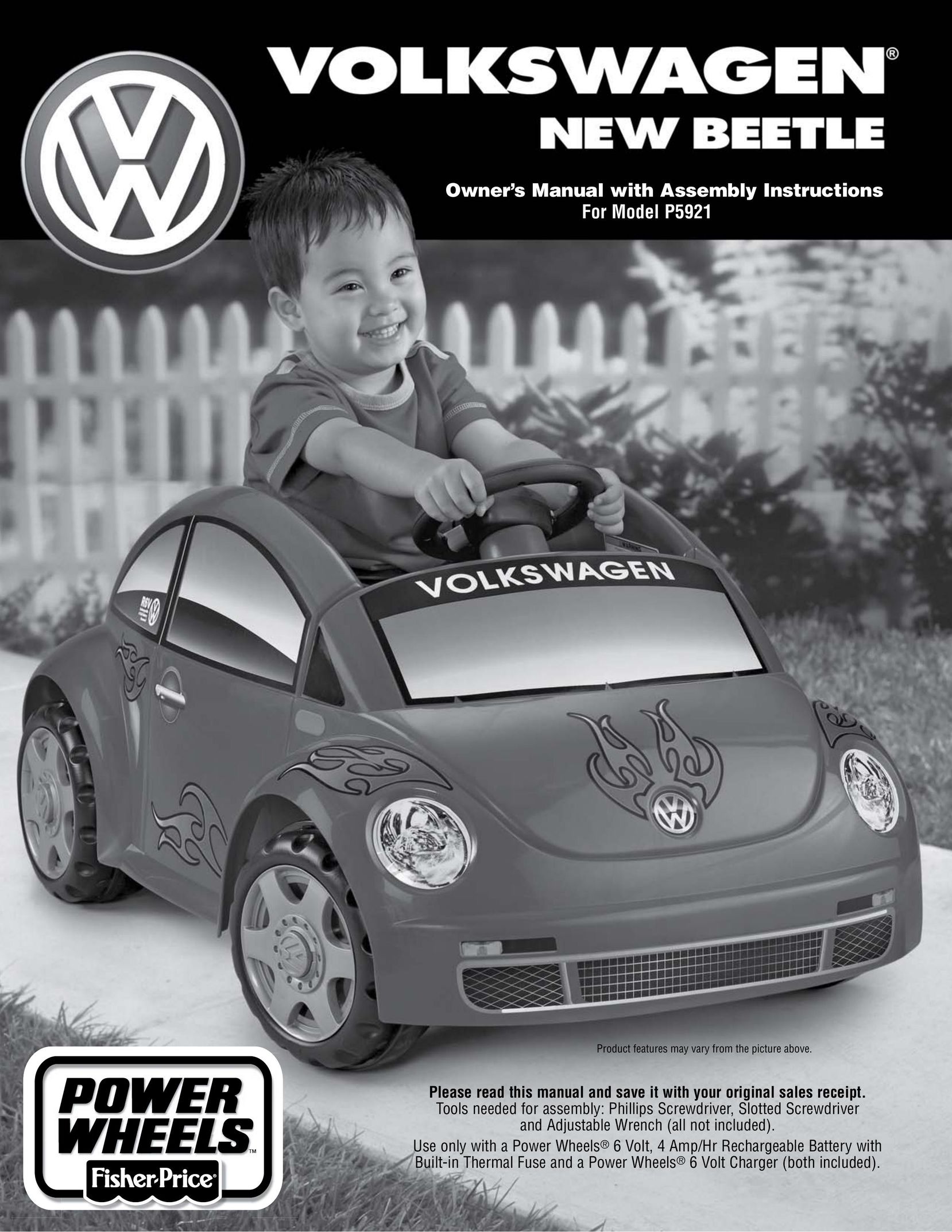 Volkswagen P5921 Riding Toy User Manual