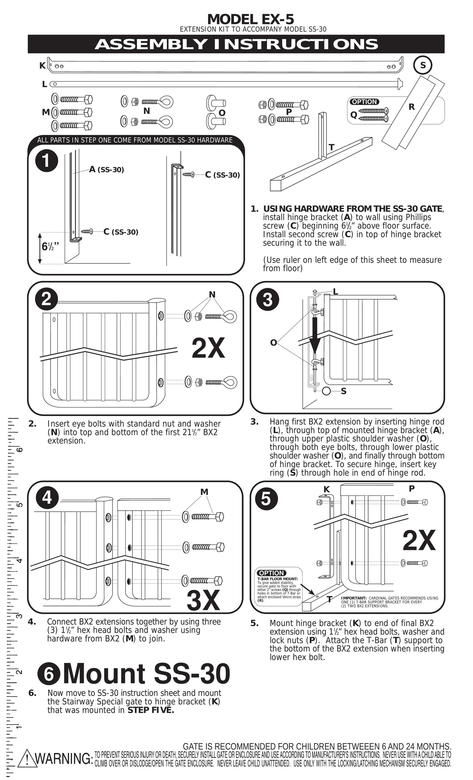 Cardinal Gates EX-5 Safety Gate User Manual