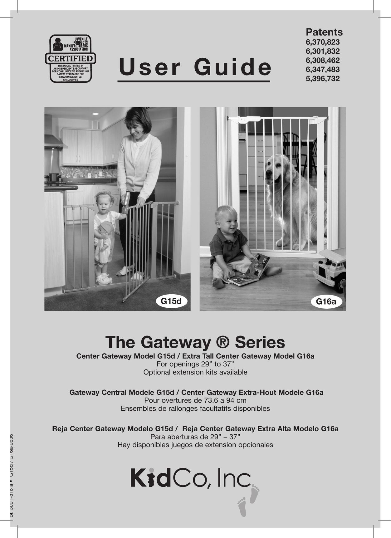 Kidco G15d Safety Gate User Manual
